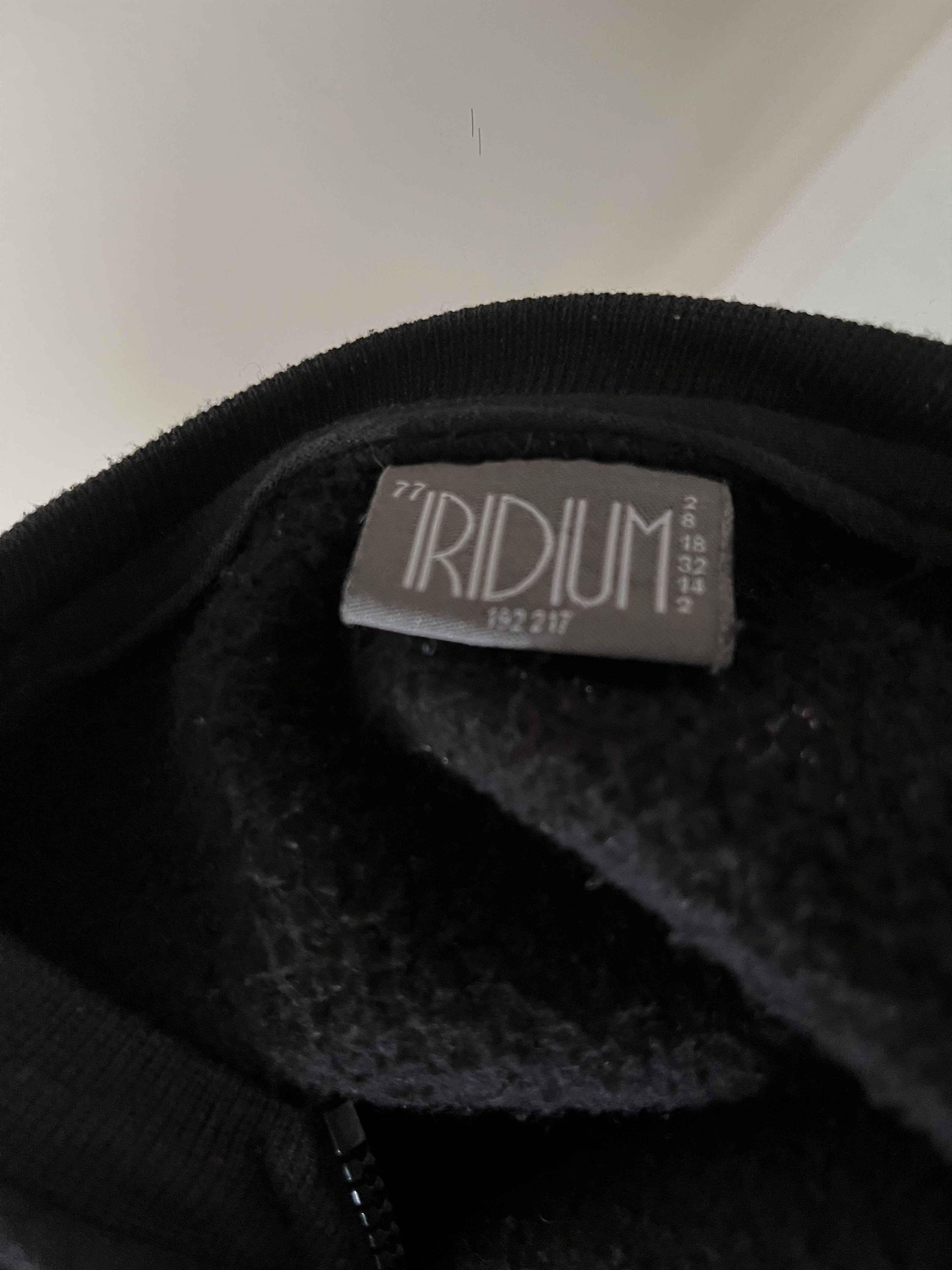 Iridium Iridium Black Crewneck Leather Sleeves & Neck Zipper Size US L / EU 52-54 / 3 - 5 Thumbnail