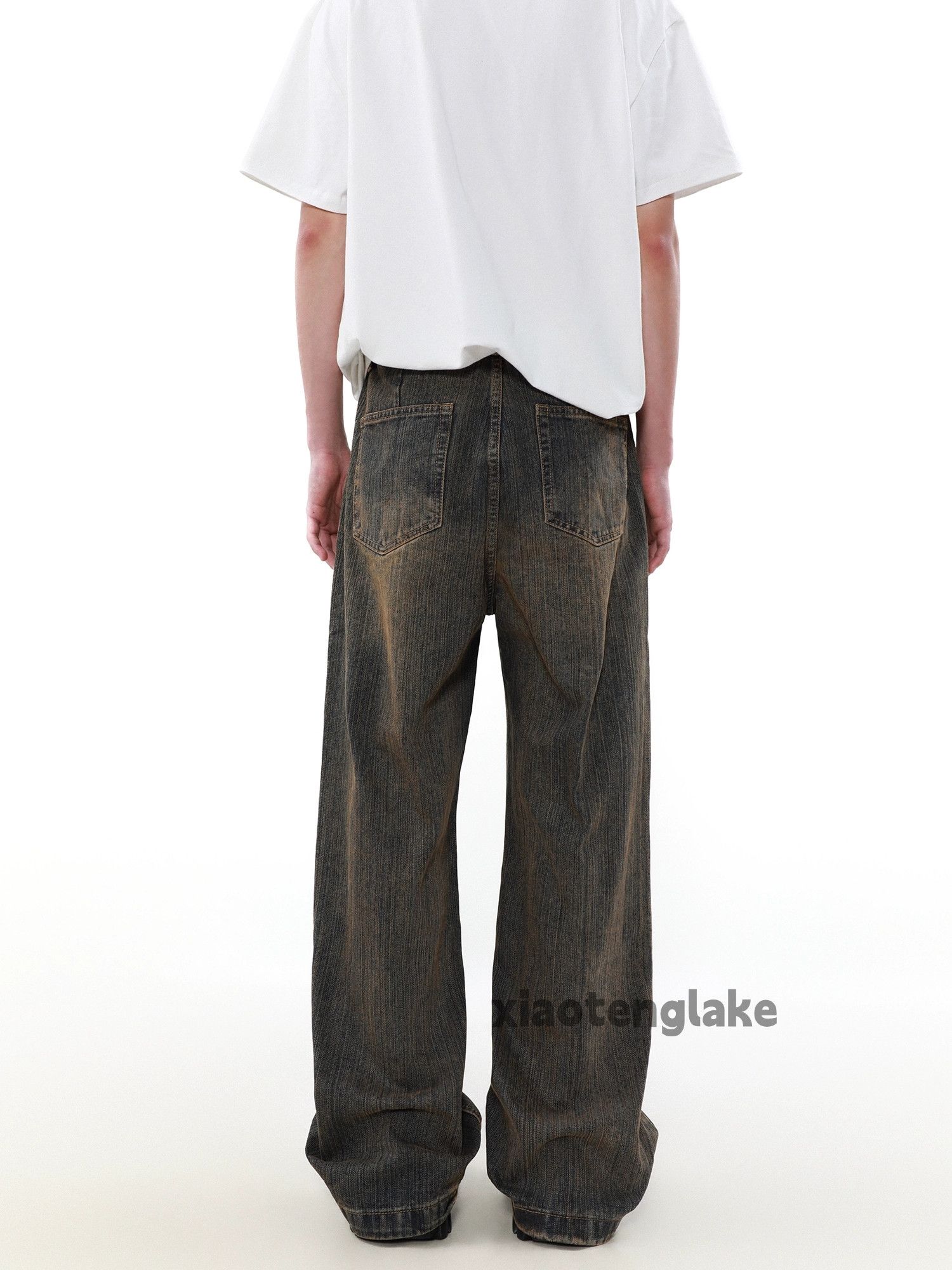 Jean × Vintage urban retro washed faded cleanfit yuppie rusty jeans Size US 32 / EU 48 - 5 Thumbnail