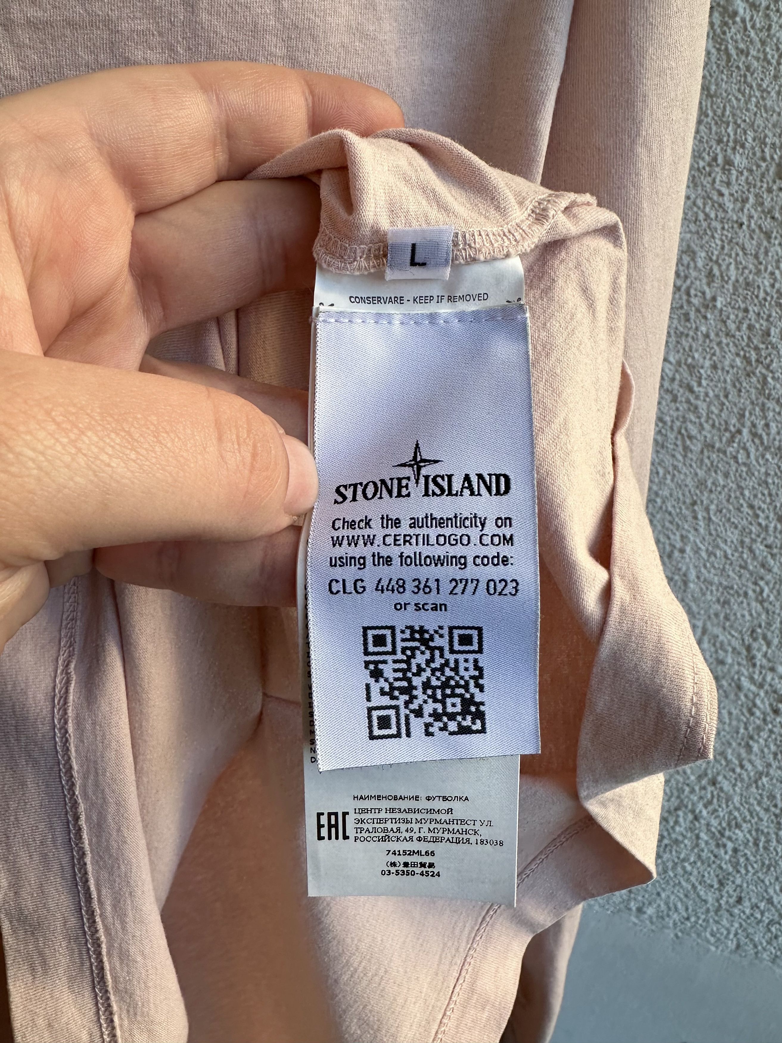 Stone Island PINK BLOCK TWO LONGSLEEVE Size US L / EU 52-54 / 3 - 5 Thumbnail