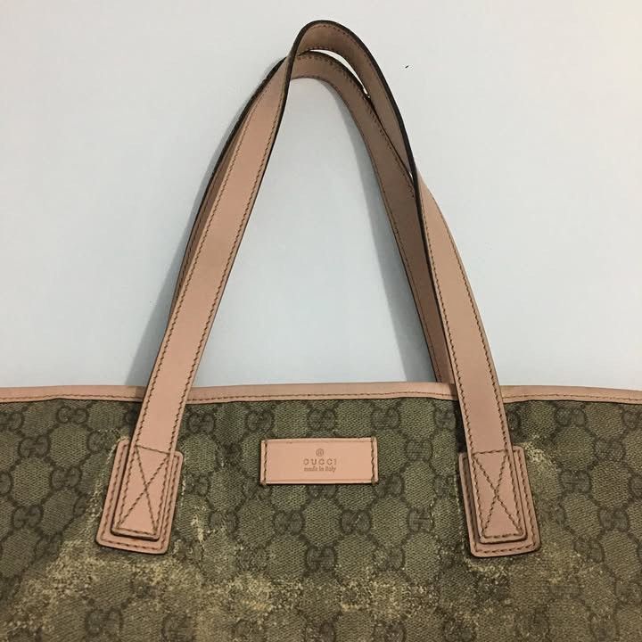 Gucci Gucci GG Supreme Canvas Leather Totebag Authentic Size ONE SIZE - 9 Thumbnail