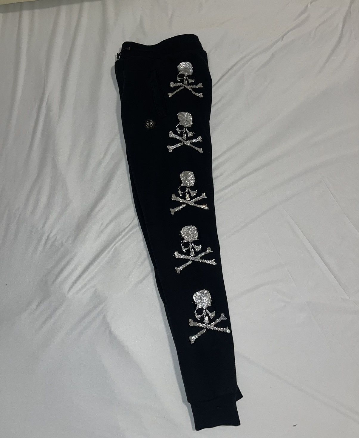 Philipp Plein Philipp Plein Skull Strass Joggers Black (MJP0534 PJ0020N) Size US 27 - 3 Thumbnail