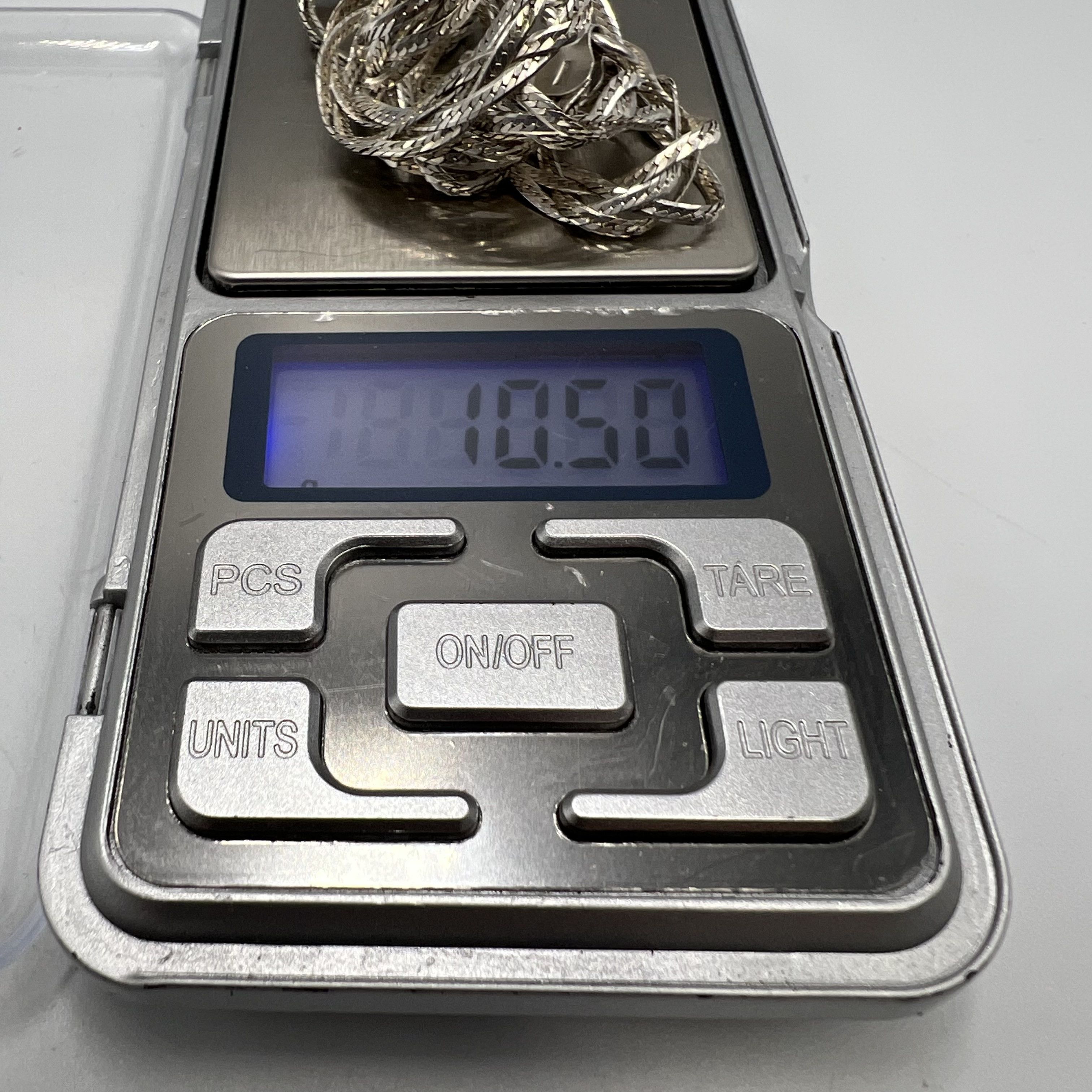 Sterling Silver Vintage USSR Necklace Chain Sterling Silver 925 Jewelry Size ONE SIZE - 8 Thumbnail