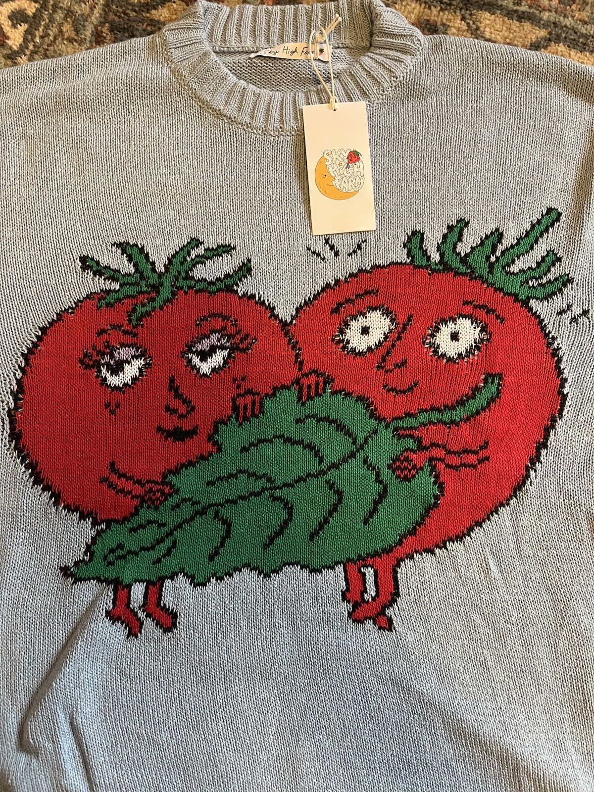 Sky High Farm Workwear Sky High Farm Tomato Intarsia-Knit Sweater Size US S / EU 44-46 / 1 - 2 Thumbnail