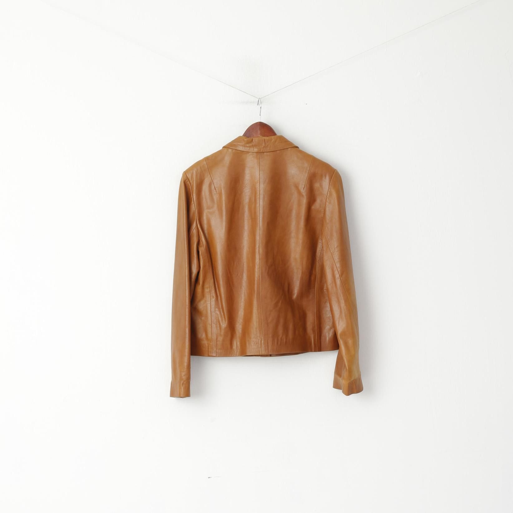 Vintage Vintage Women M Jacket Brown Leather Casual 5073 Size M / US 6-8 / IT 42-44 - 9 Thumbnail