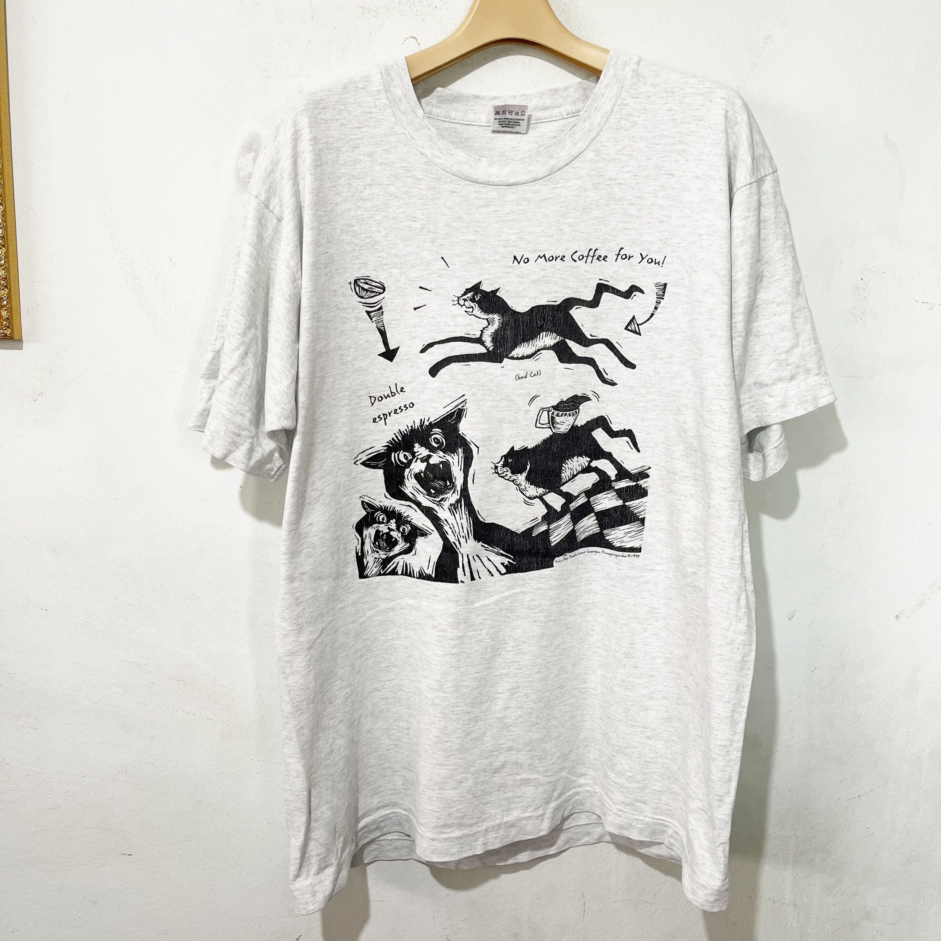 Vintage Vintage 90s Cat Shirt Size US L / EU 52-54 / 3 - 1 Thumbnail