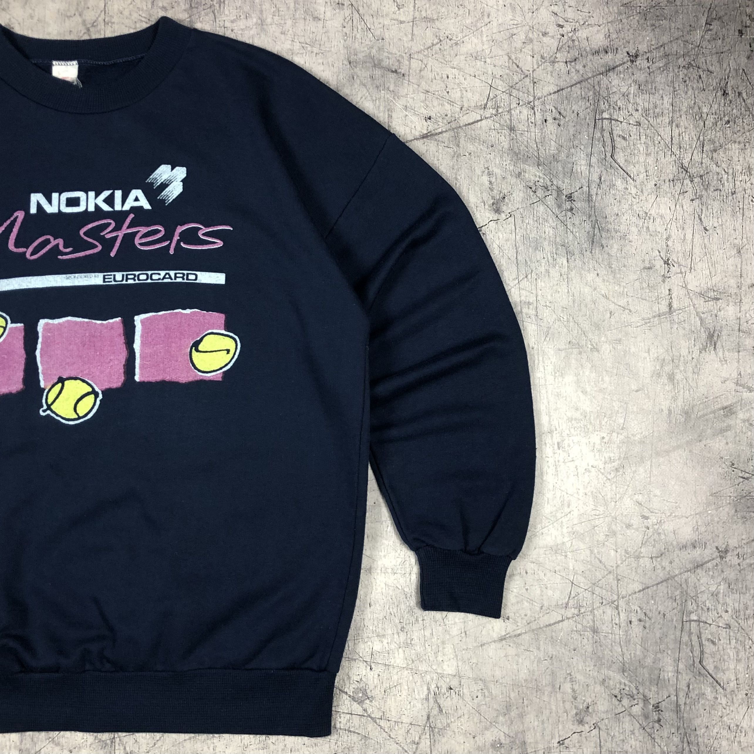 Motorola Vintage 90s Nokia Masters Eurocard Tennis Sweatshirt Size US M / EU 48-50 / 2 - 5 Thumbnail