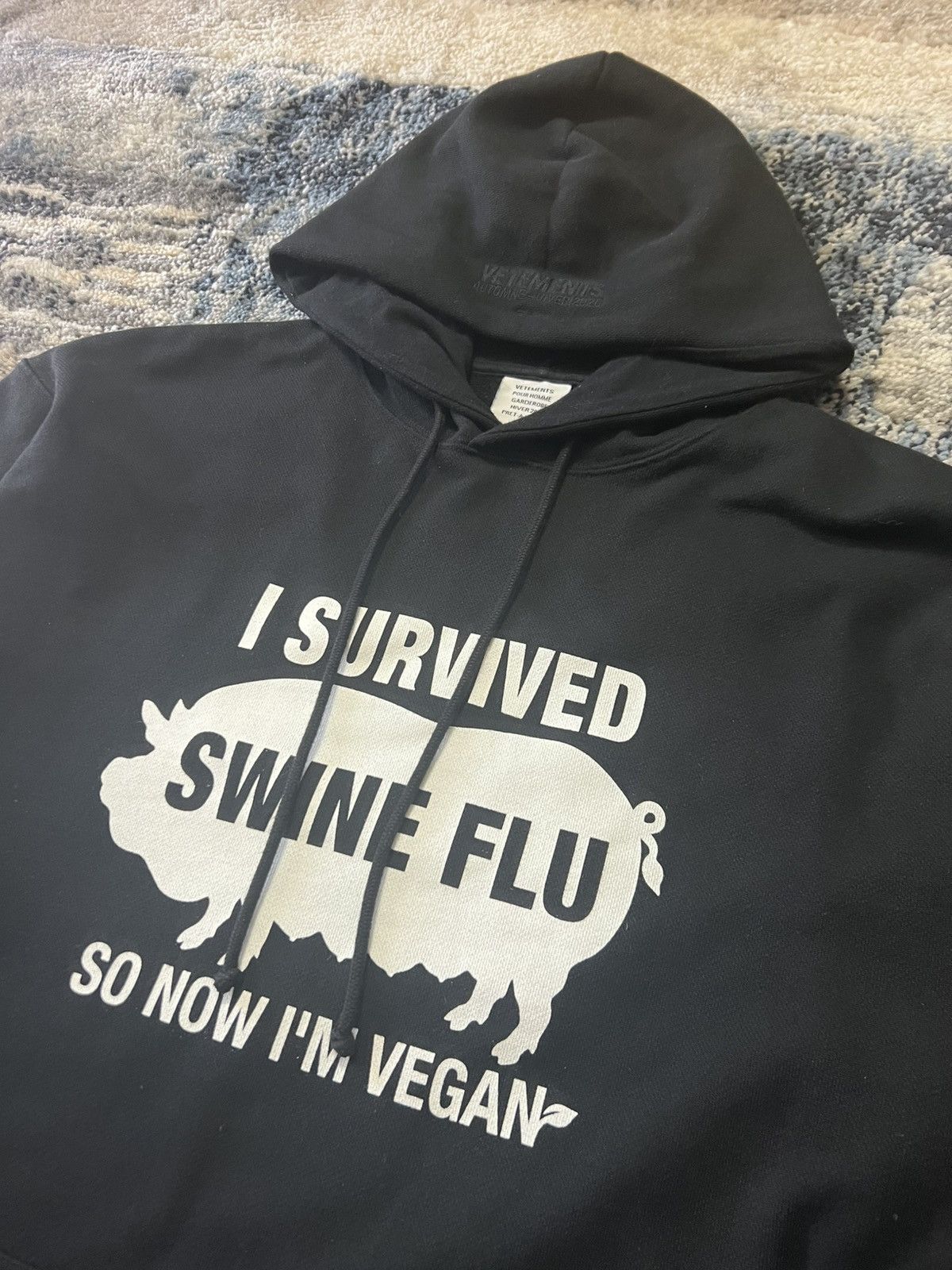 Vetements Vetements AW20 Runway Swine Flu Hoodie Size US S / EU 44-46 / 1 - 3 Thumbnail