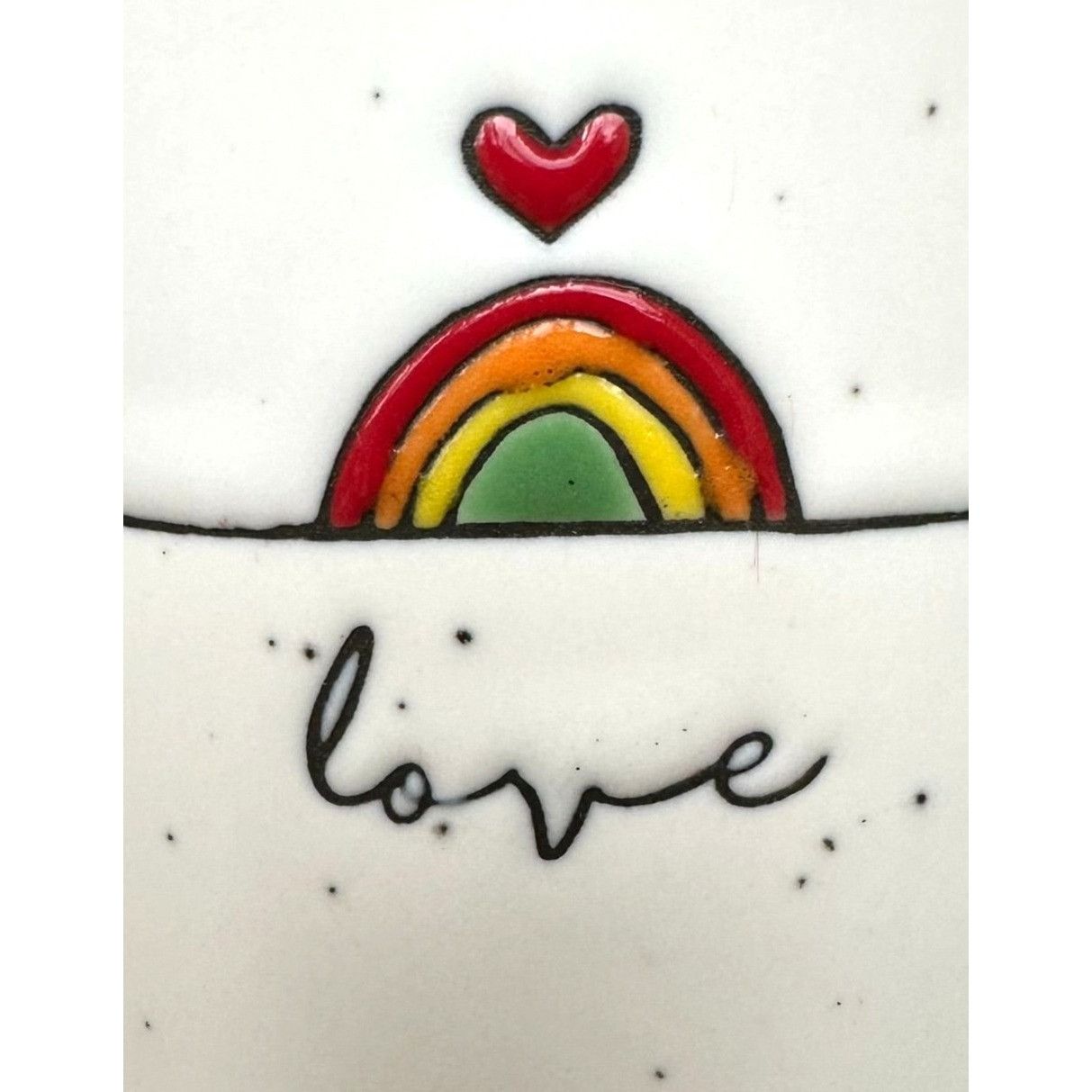 Handmade Sheffield Home Rainbow Love Mug Tall Ceramic Love is Love Va Size ONE SIZE - 3 Thumbnail