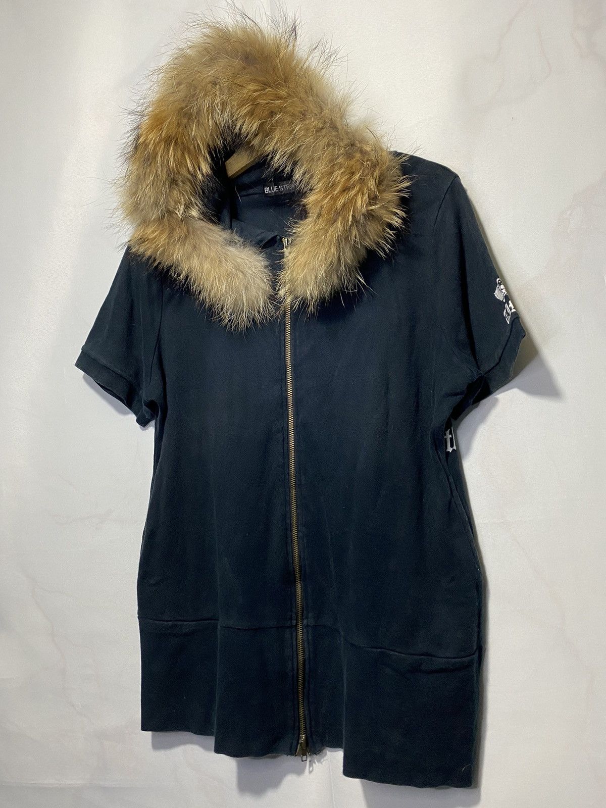 If Six Was Nine × Japanese Brand × Le Grande Bleu (L.G.B.) If six was nine Blue strive shortsleeve fur hoodie Size US M / EU 48-50 / 2 - 2 Thumbnail
