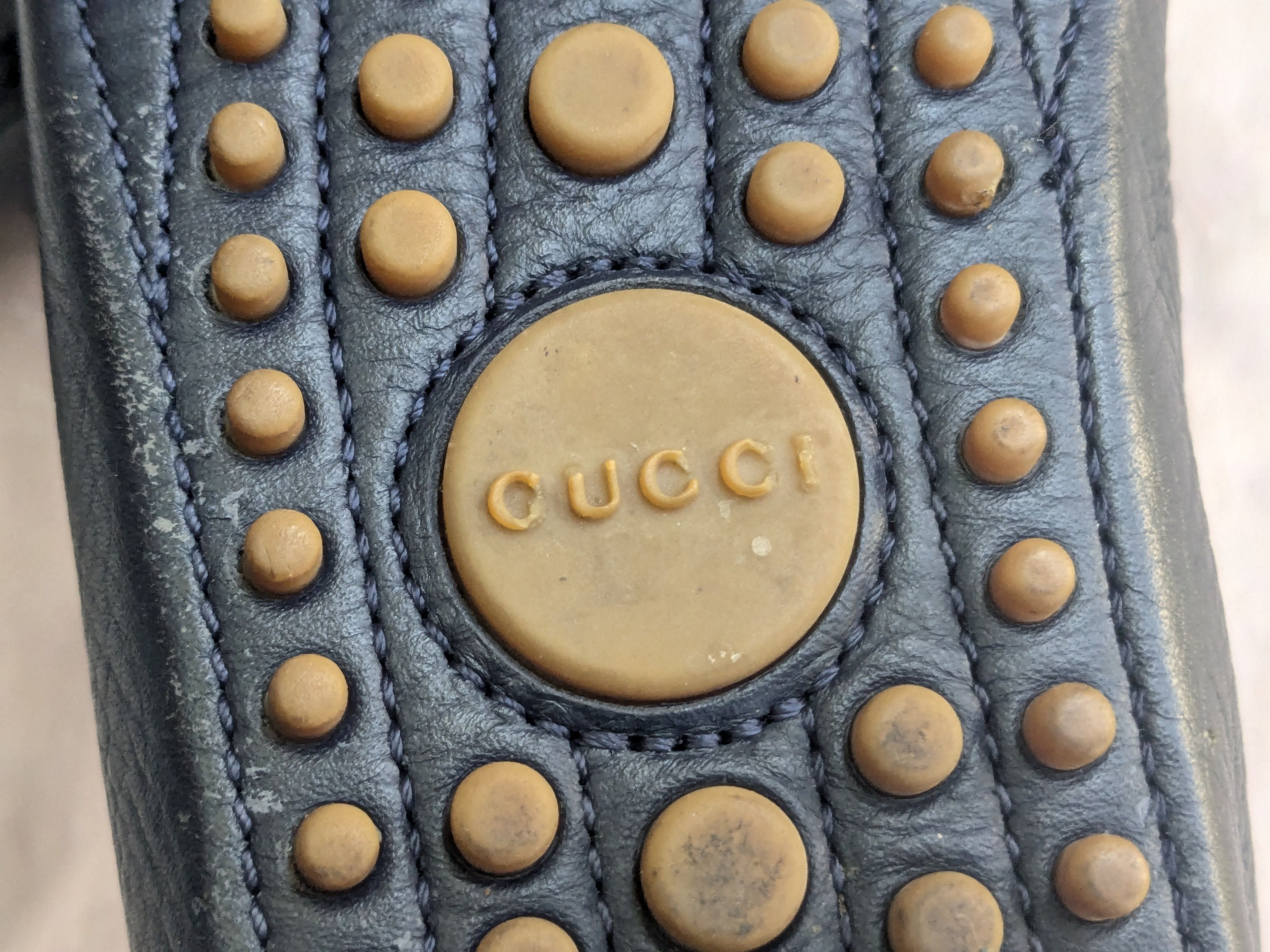 Gucci × Tom Ford Gucci Horsebit Driving Loafers Navy Blue Leather 7 Snaffle Size US 7 / EU 40 - 14 Thumbnail