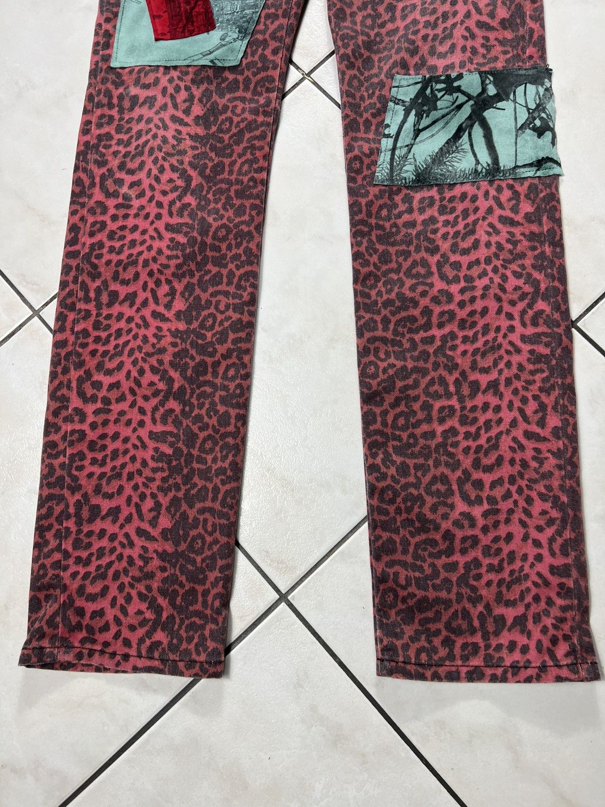 Siberia Hills Siberia Hills leopard fullprint velvet patchwork y2k pants Size US 28 / EU 44 - 5 Thumbnail