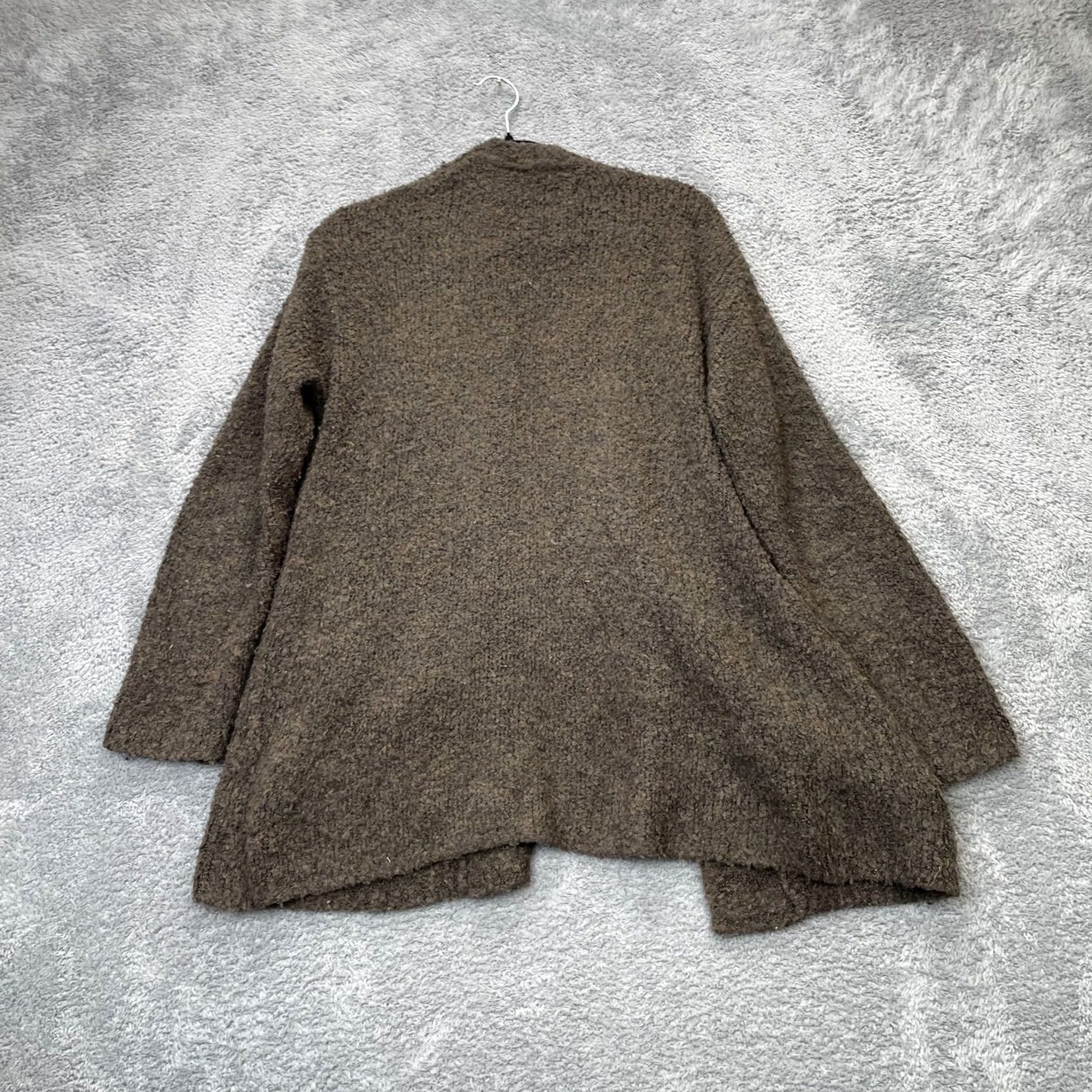 J. Jill J Jill Sweater Cardigan Womens Small Brown Open Front Boucle Wool Blend Size S / US 4 / IT 40 - 2 Thumbnail