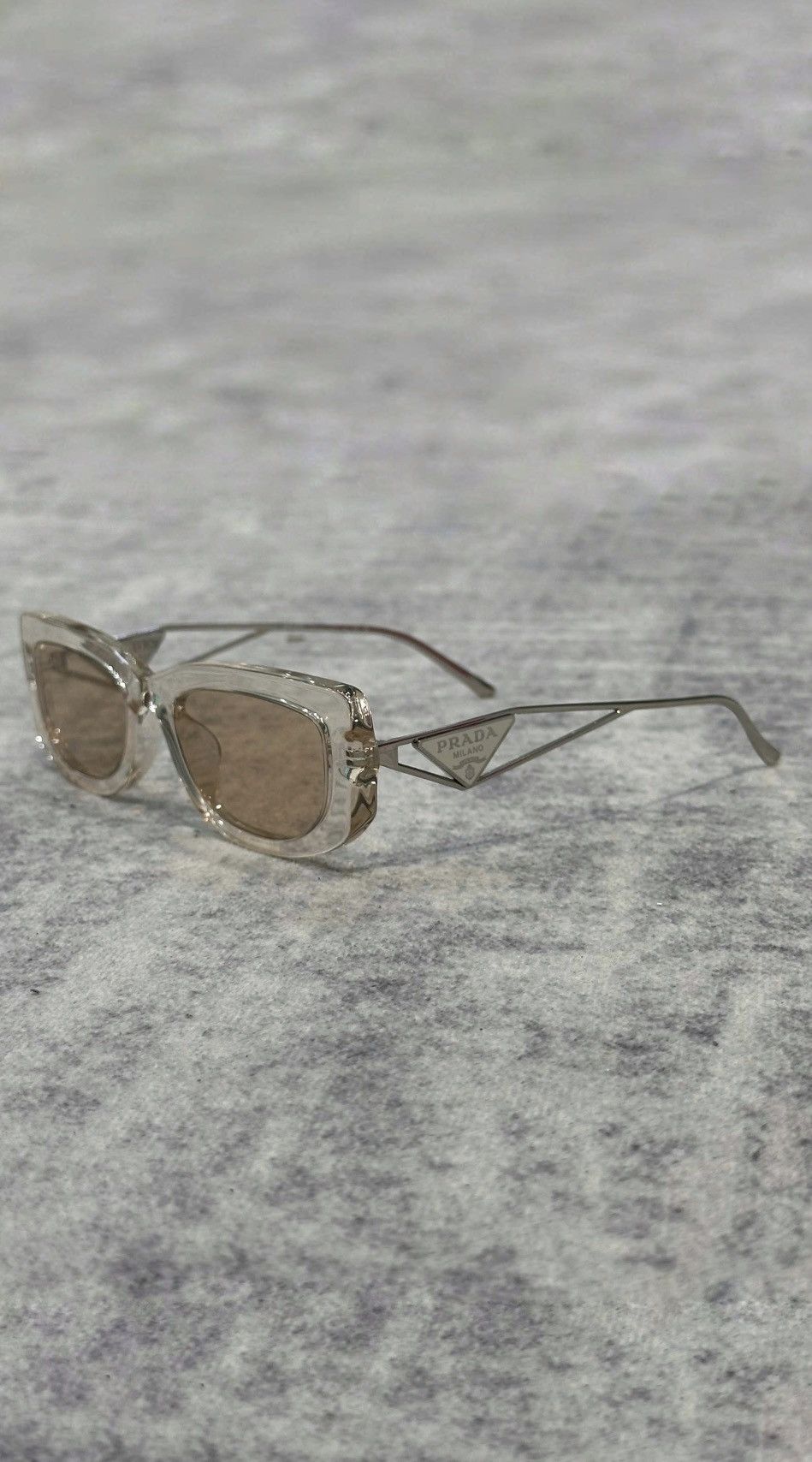 Prada PRADA Symbole Sunglasses 14YS 19M4I2 CRYSTAL BEIGE Size ONE SIZE - 1 Thumbnail