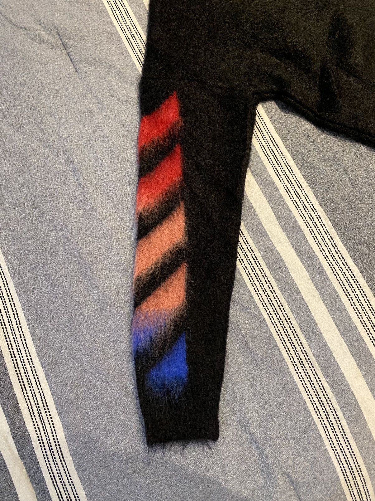 Off-White Black Mohair Diag Sweater (Off-White) Size US S / EU 44-46 / 1 - 6 Thumbnail