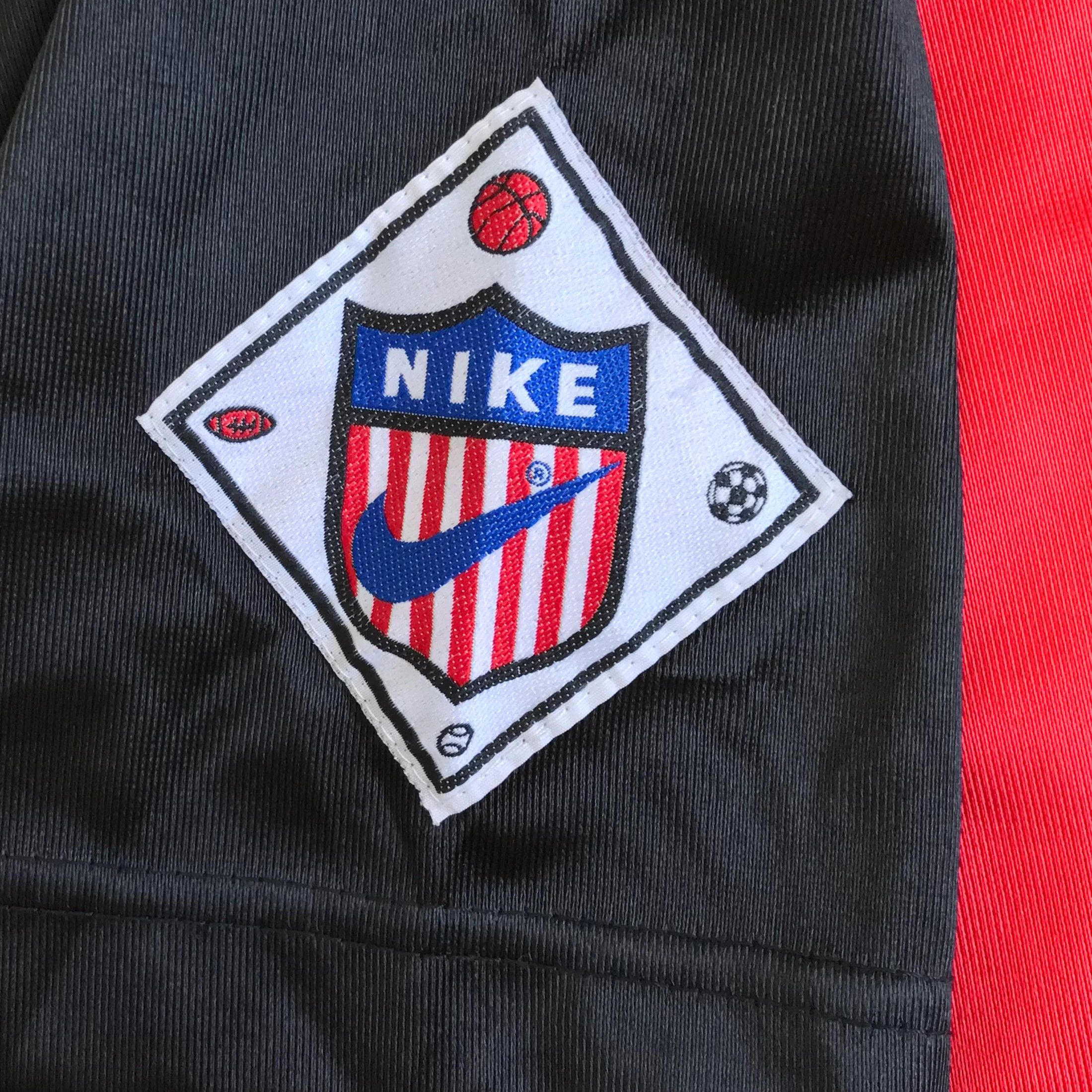 Nike Vintage 90s NIKE Jersey Football Soccer Kit Tricot Striped Size US L / EU 52-54 / 3 - 6 Thumbnail