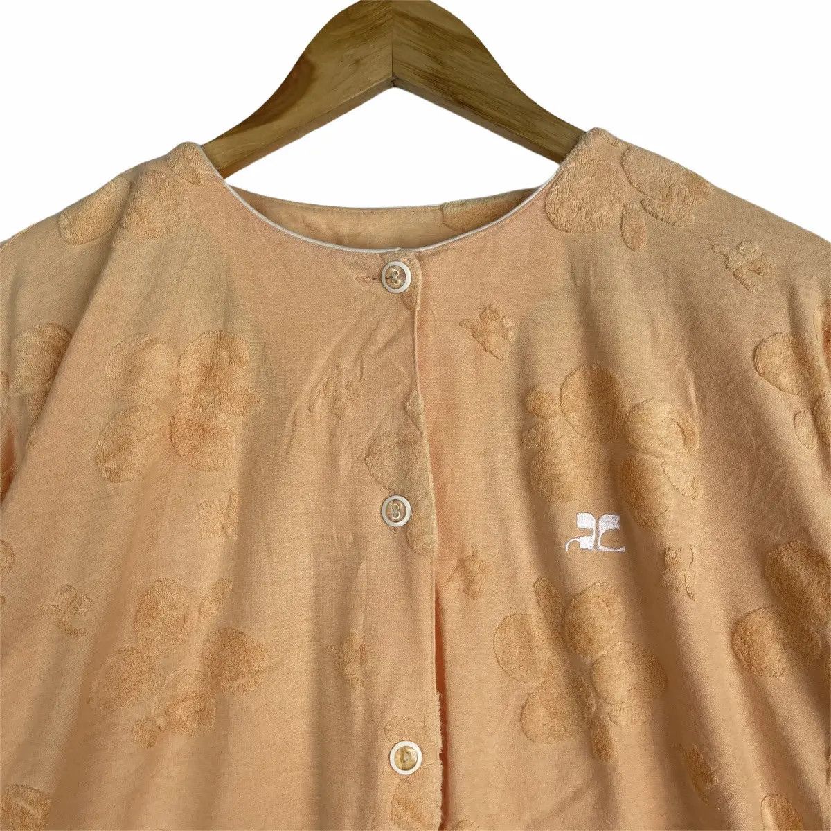 Courreges Vintage COURREGES ORANGE Pullover Jumper Crewneck T-Shirt Size L / US 10 / IT 46 - 3 Thumbnail