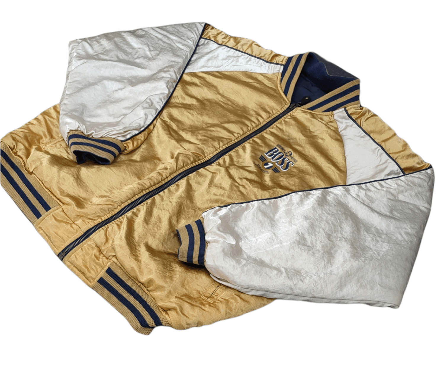 Japanese Brand 🔥SALE🔥Vtg Suntory Coffee Boss Reversible Bomber Jacket Size US XL / EU 56 / 4 - 4 Thumbnail
