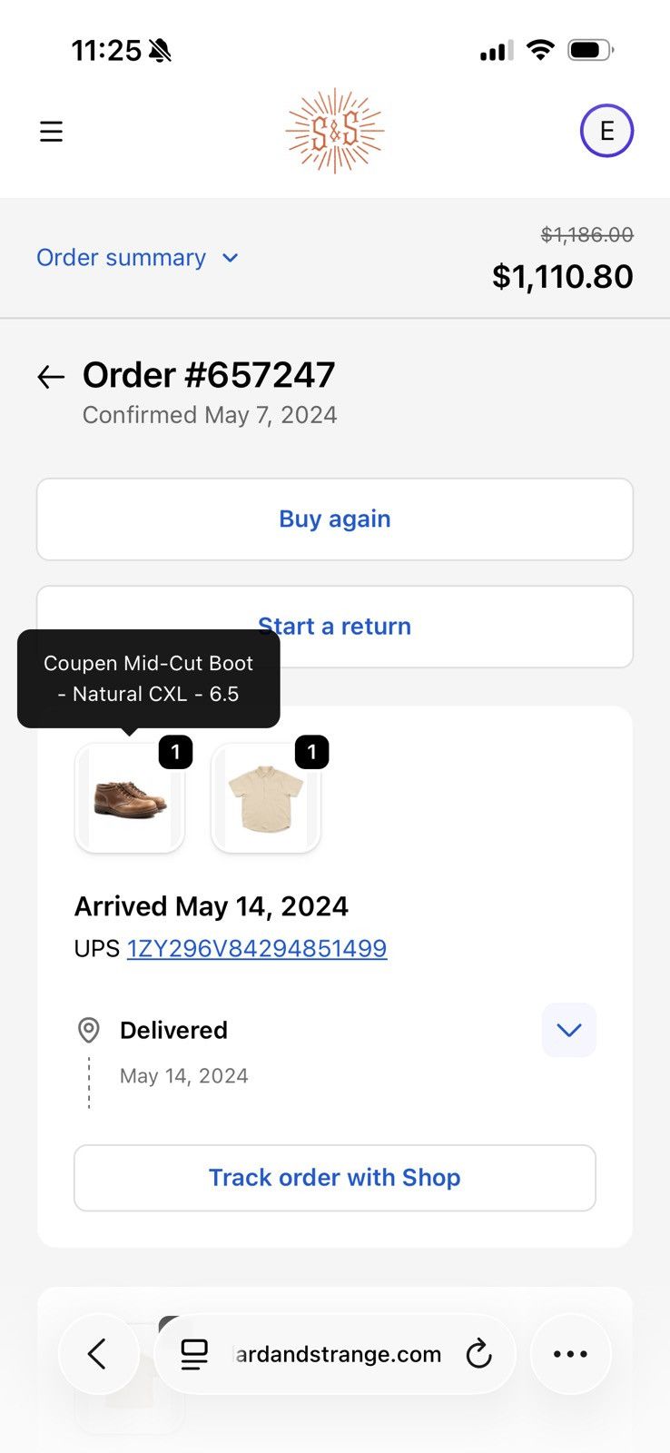 Rolling Dub Trio Coupen Mid-Cut Boot in Natural Chromexcel Size US 7.5 / EU 40-41 - 7 Thumbnail