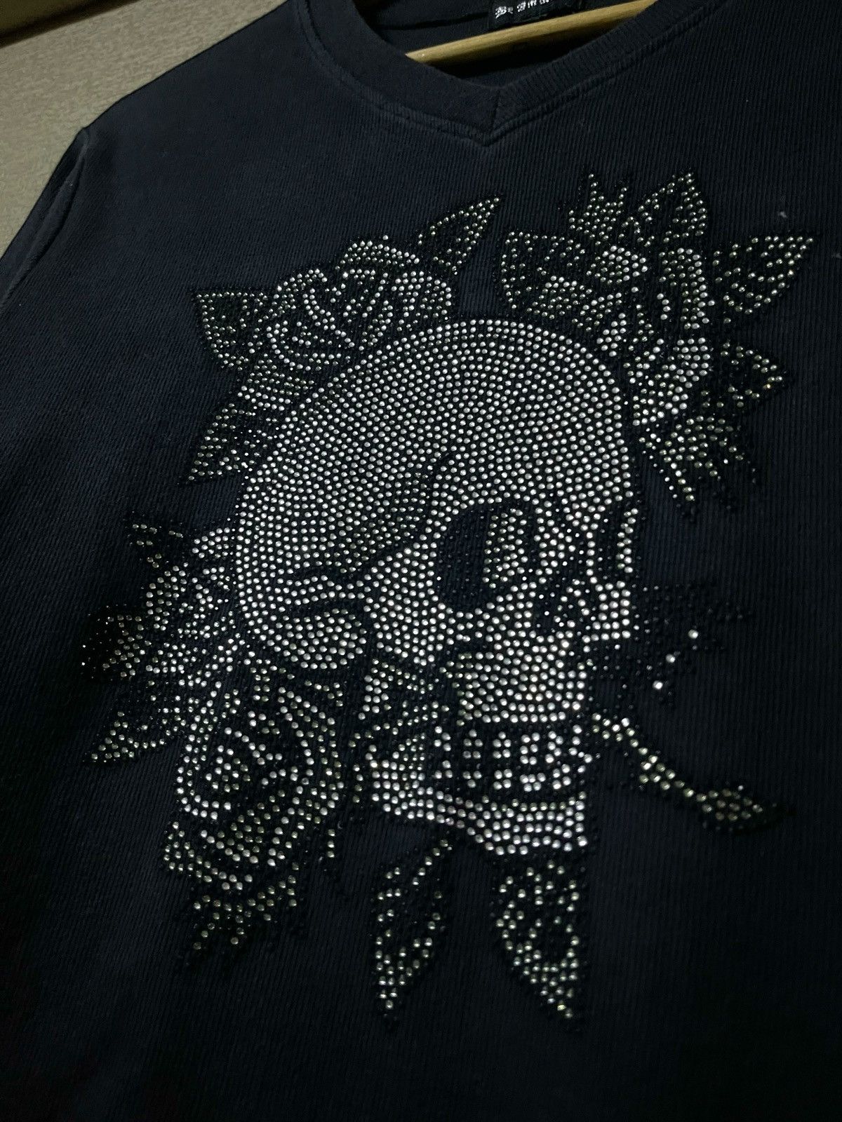 If Six Was Nine Punk Embellished Skull Rose Tattoo By Be For Company Size US L / EU 52-54 / 3 - 2 Thumbnail