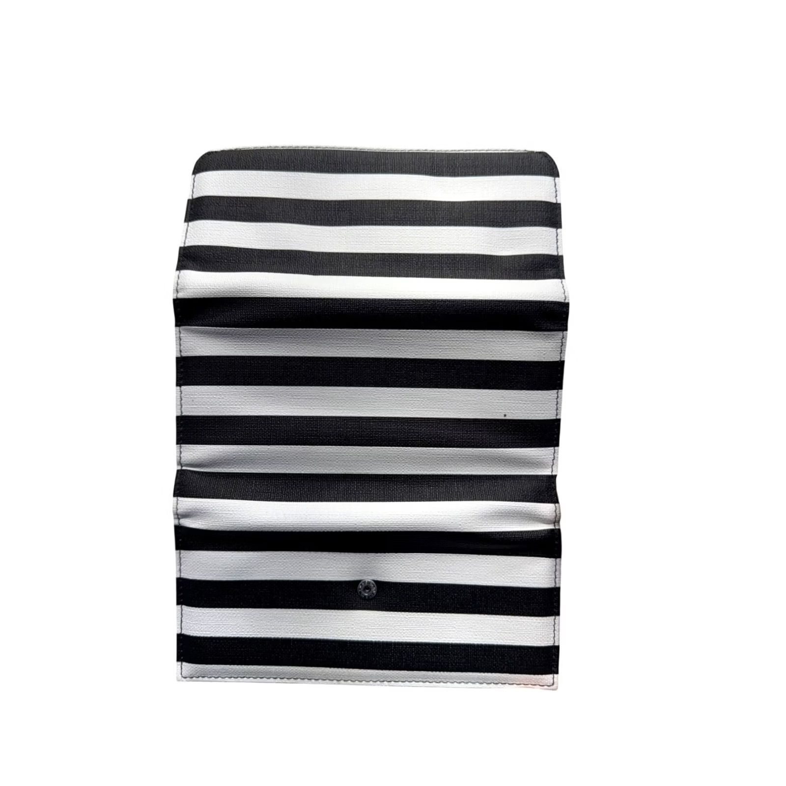 Vintage KUT from the Kloth Wallet Black & White Striped Wallet 43B Womens N/A Folding Card Credit Snap Closure Compact Pre-Owned Like New Size ONE SIZE - 3 Thumbnail
