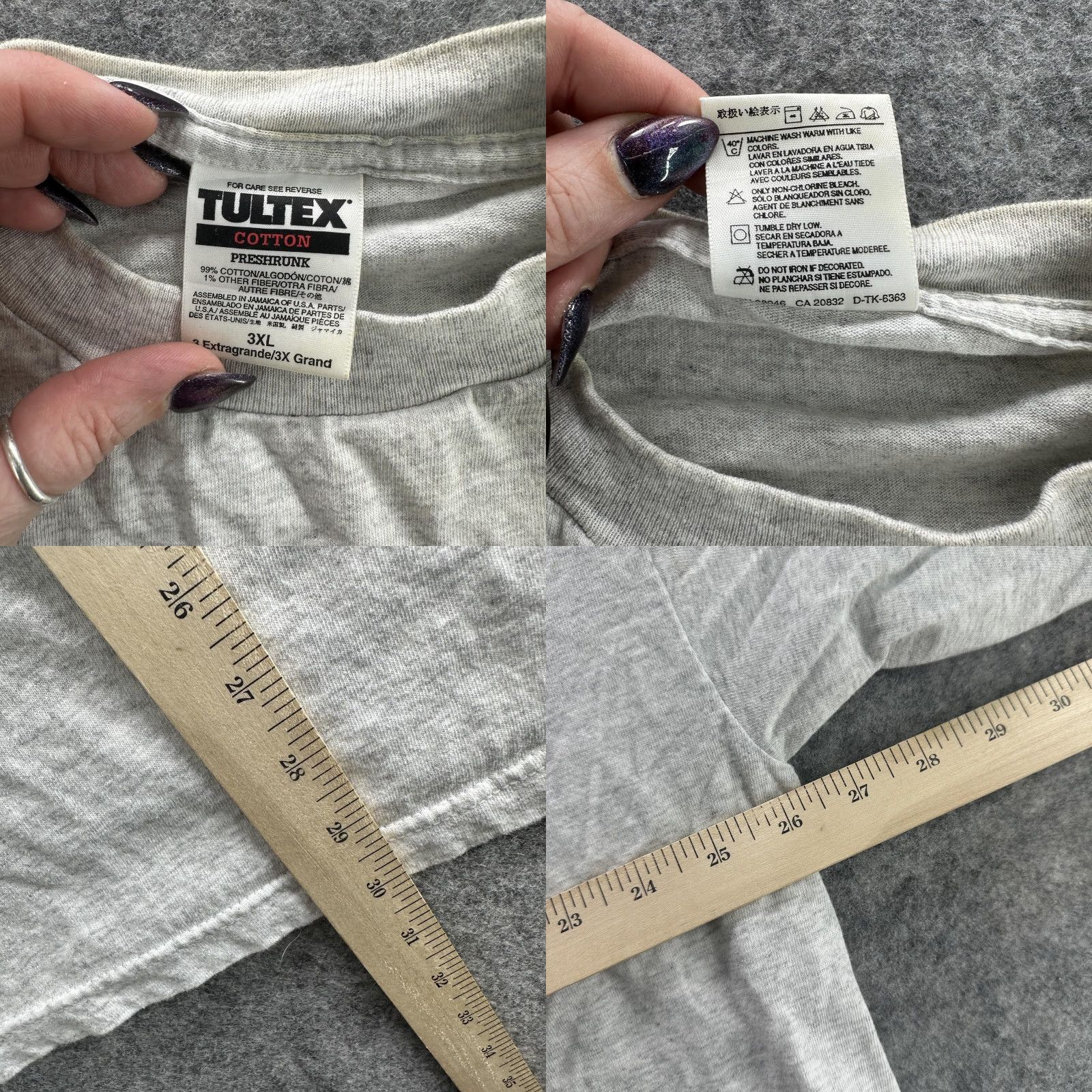 Tultex VINTAGE Alabama Band T-Shirt Mens 3XL Cotton Gray 1999 Tour 90s Y2K Music Concert Tee Size US XXL / EU 58 / 5 - 8 Thumbnail