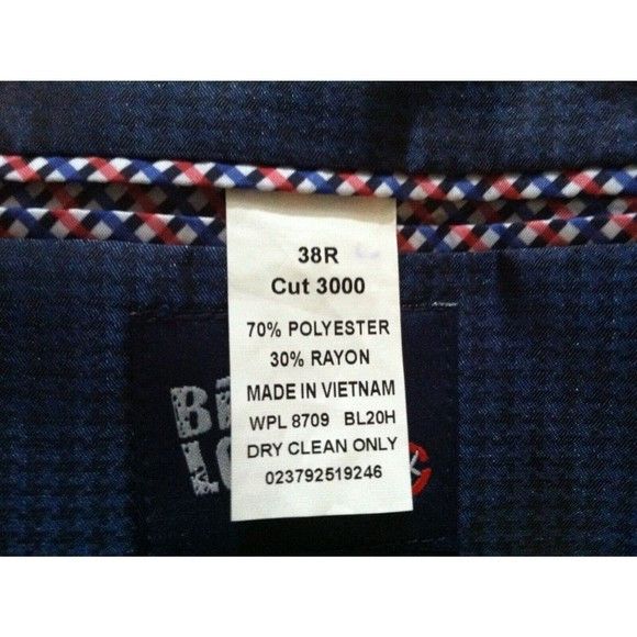 Billy London BILLY LONDON MENS NEW POLYESTER BLEND SPORT COAT BLAZER 38R Size 38R - 7 Thumbnail