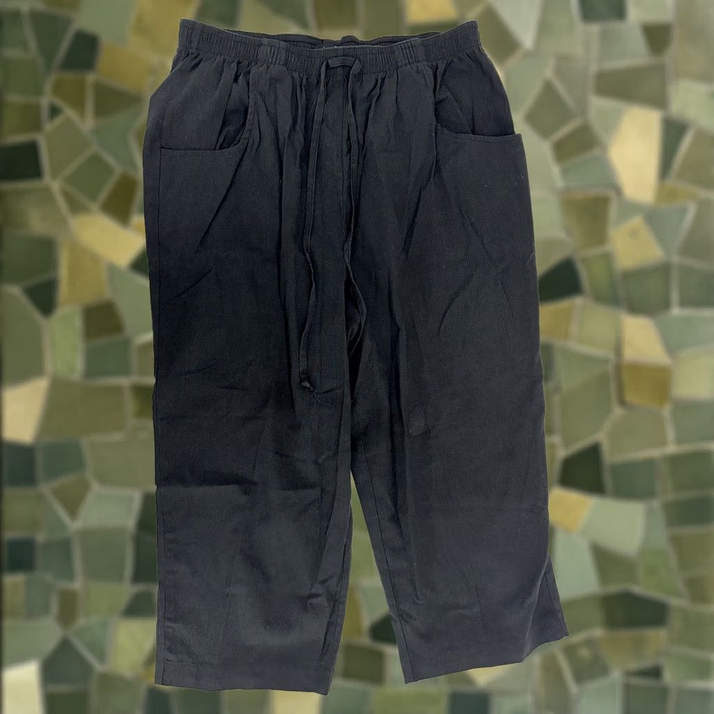 Vintage Jeno Neuman Capris Size Medium Black Womens Size ONE SIZE - 1 Thumbnail