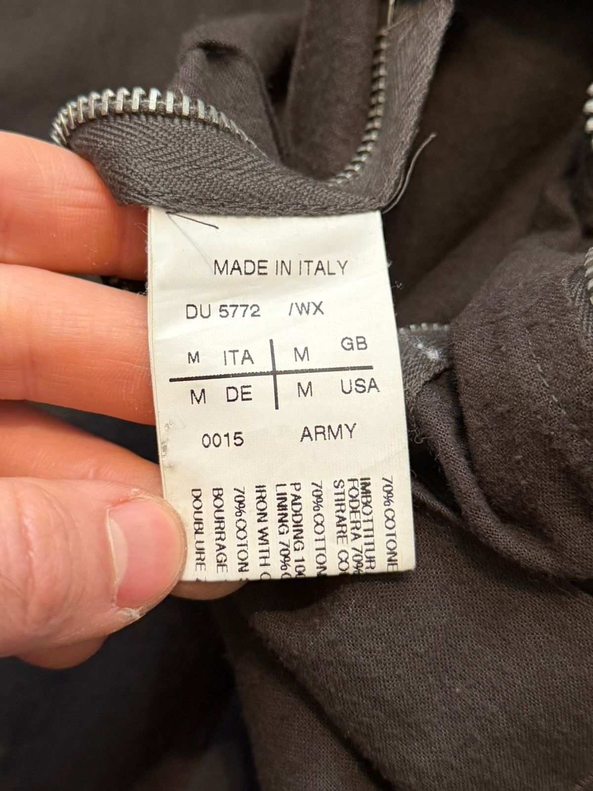 Rick Owens GRAIL 2010 Wax Coated “Army” Bomber Jacket Size US M / EU 48-50 / 2 - 12 Thumbnail