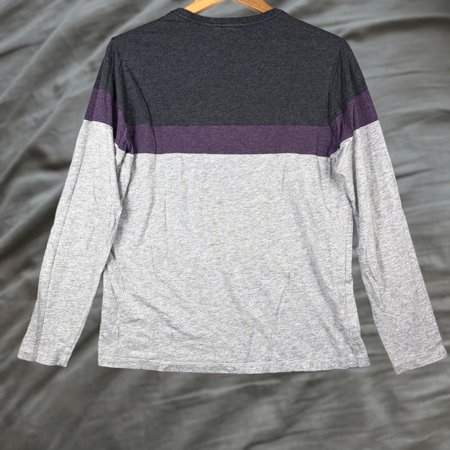 Marine Layer Marine Layer Shirt Mens S Gray Colorblock Long Sleeve Crewneck Tee Top Size US S / EU 44-46 / 1 - 1 Thumbnail