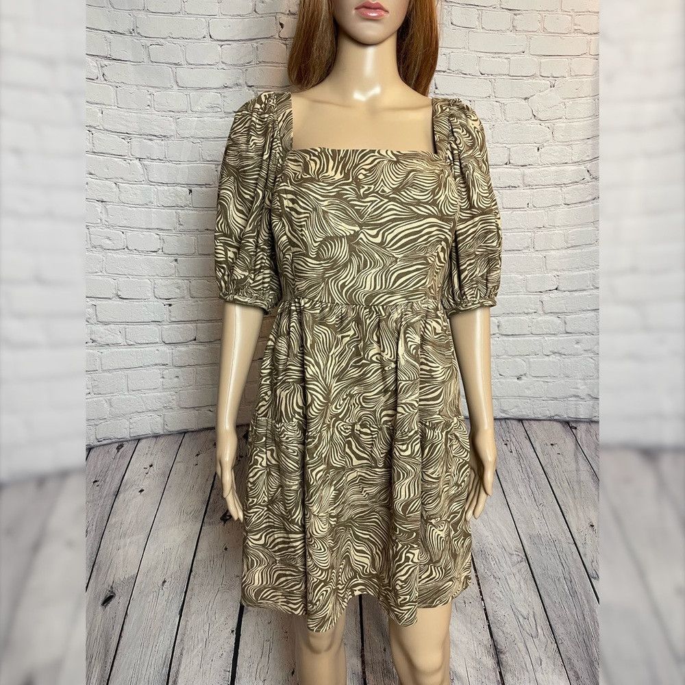 House of Harlow NWT New House of Harlow 1960 Beige Puff Sleeve Linen Mini D Size S / US 4 / IT 40 - 9 Thumbnail
