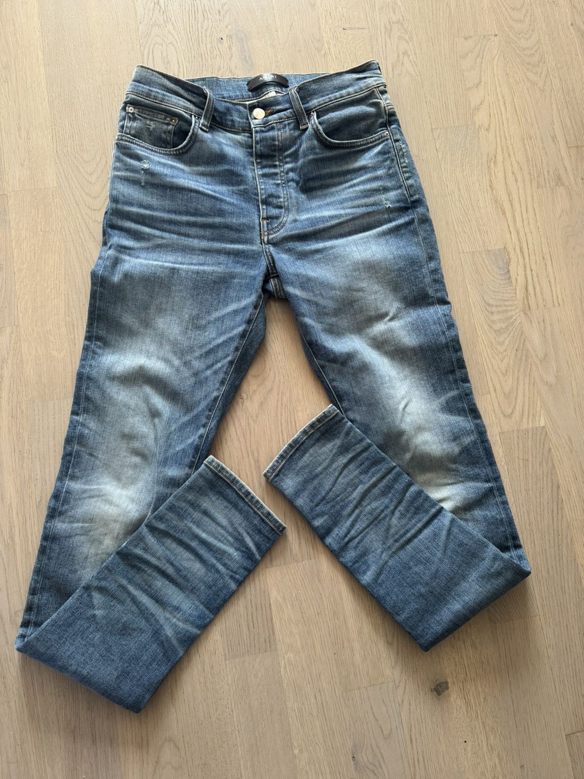image of Amiri Jeans Study / See Real Tape Measurements In Photos in Blue, Men's (Size 32)