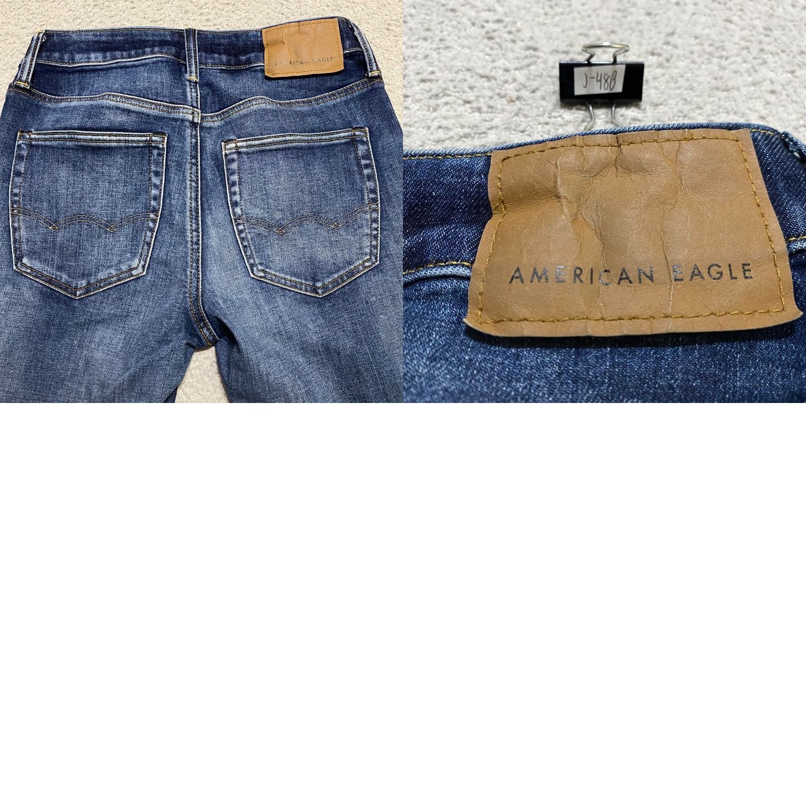 American Eagle Outfitters American Eagle Outfitters Jeans 28x32 Blue Denim Slim Straight Medium Wash Mens Regular Jeans Size US 28 / EU 44 - 9 Thumbnail