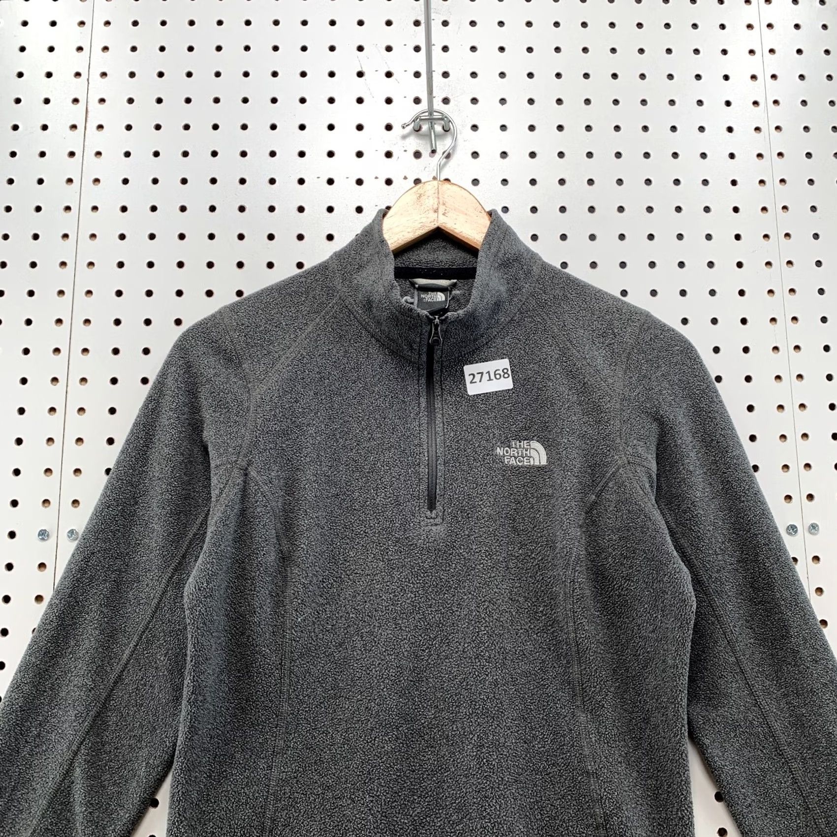 The North Face The North Face Sweater Womens S Gray Zip Pullover White Logo Women Fits 18x23 Size S / US 4 / IT 40 - 5 Thumbnail