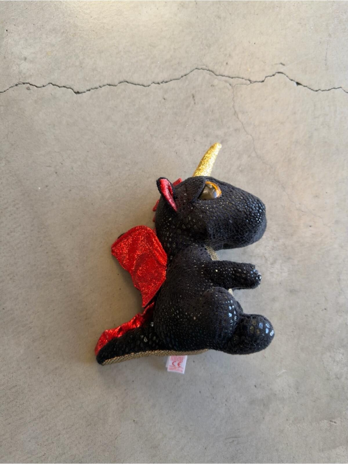 Tyler The Creator Ty Beanie Boo / Dragon Unicorn Plush / Red Black Size ONE SIZE - 2 Thumbnail