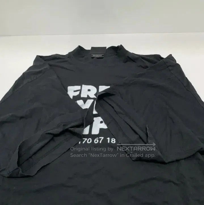 Balenciaga Black Graphic Short Sleeve T.