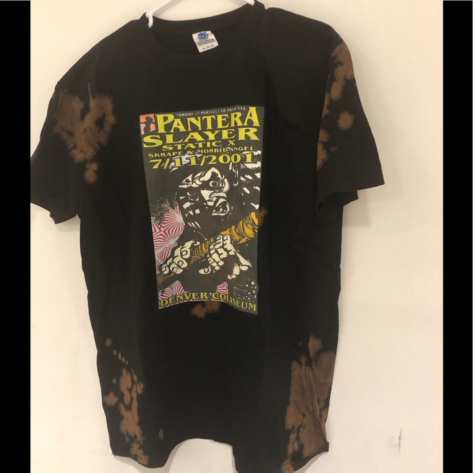Other Vintage POSTER PANTERA & SLAYER BLEACHED SHIRT SIZE XL Size US XL / EU 56 / 4 - 1 Thumbnail