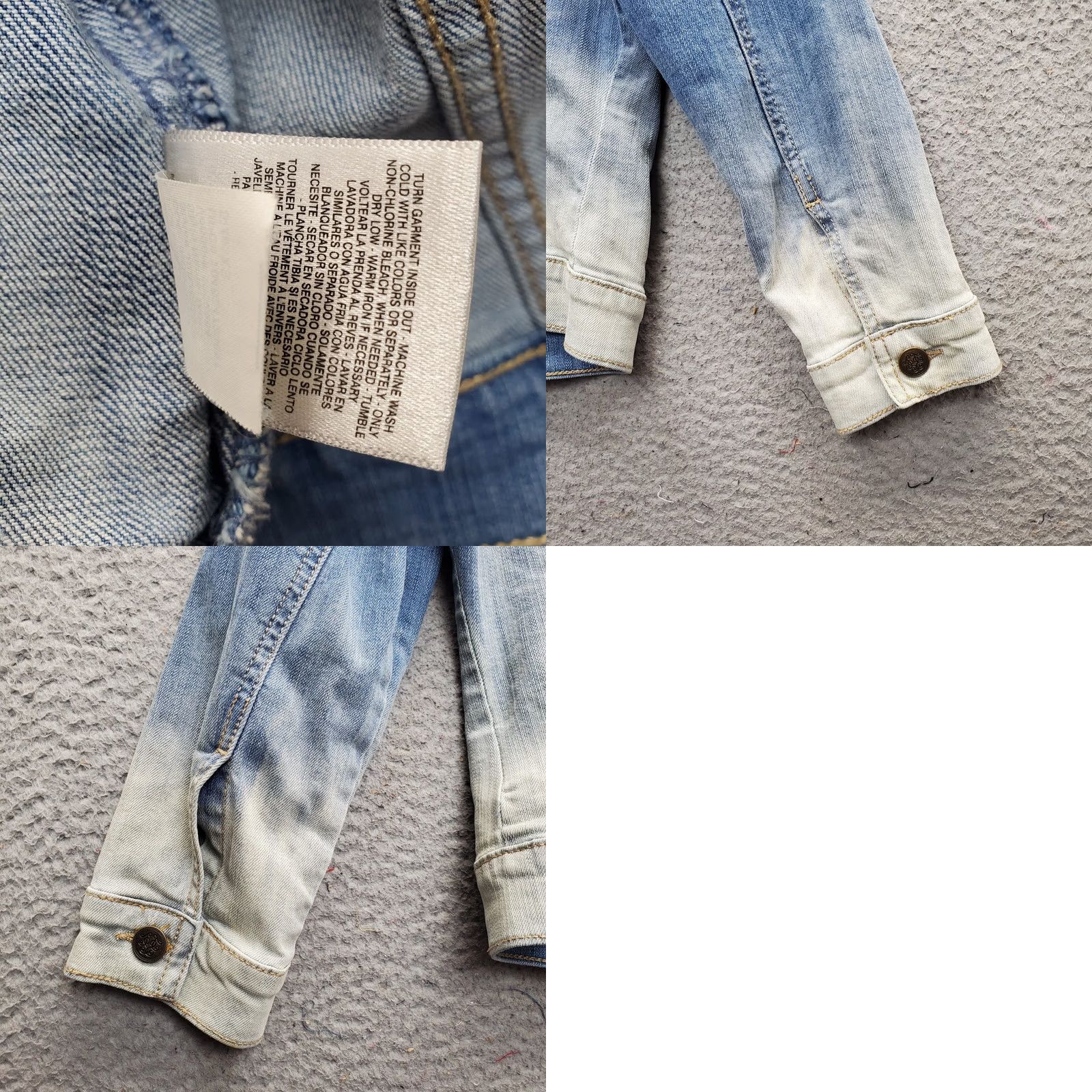 Jessica Simpson Jessica Simpson Jacket Womens XS Blue Trucker Denim Embroidered Button Front Size XS / US 0-2 / IT 36-38 - 8 Thumbnail