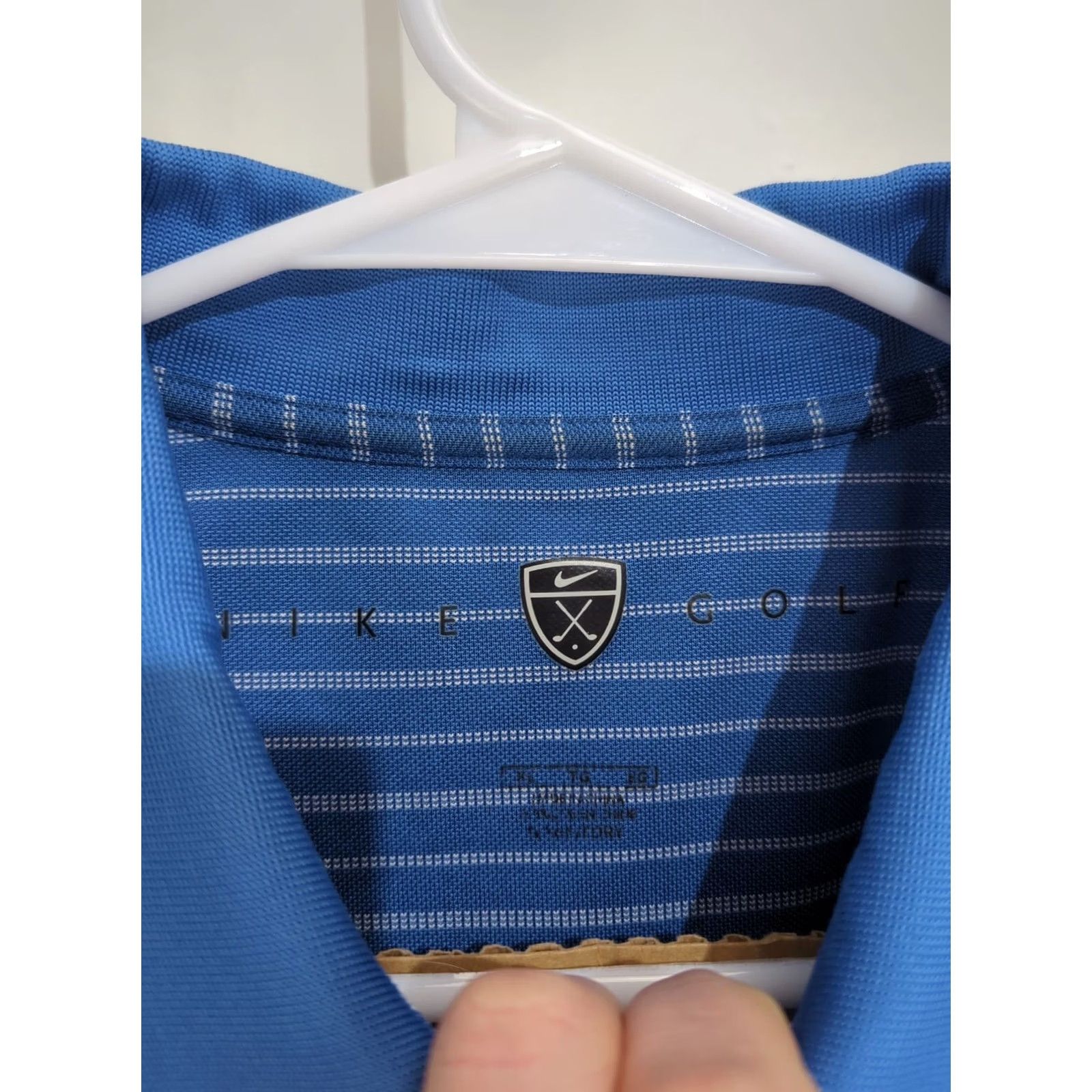 Nike NIKE GOLF Polo Shirt Short Sleeve Men XL Blue Striped Swoosh Golf Performance Moisture Wicking Breathable Embroidered Logo adidas? Size US XL / EU 56 / 4 - 2 Thumbnail