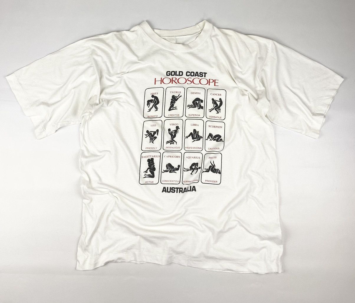 Vintage Vintage 90s Y2K PornStar Sex Position Horoscope Rare T-Shirt |  Grailed