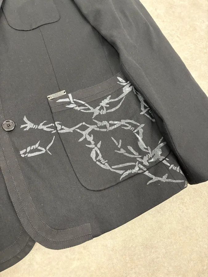 John Galliano AW2010 John Galliano Black Barbed Wire Blazer Jacket Size 44R - 10 Thumbnail