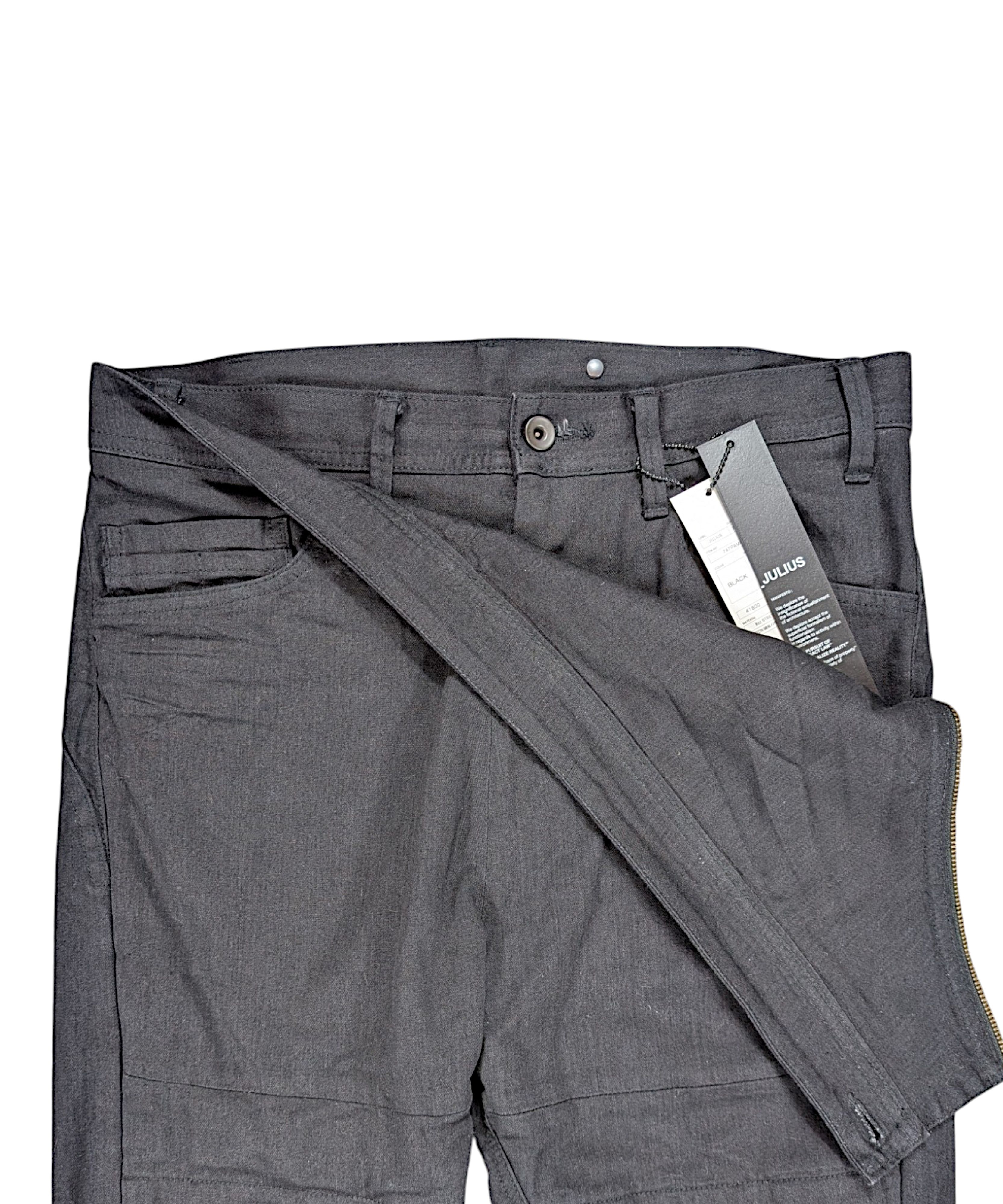 Julius Julius Aircut FW21 "Dilated" Double Layer Zipper Denim Jeans Size US 31 - 4 Thumbnail