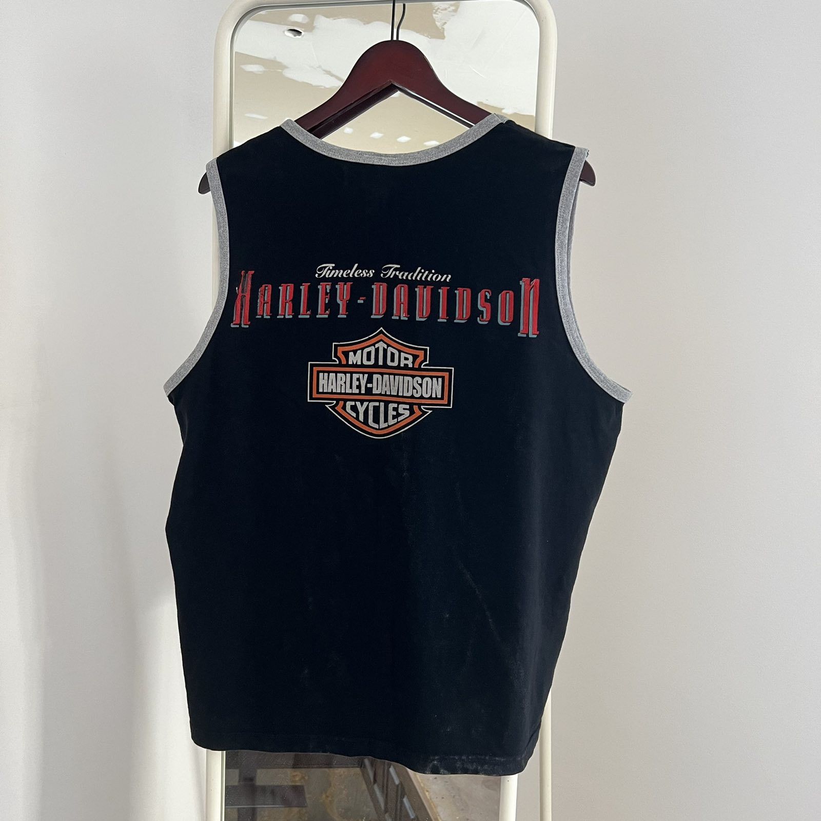 Vintage 3d Emblem Harley Davidson 90s Vintage Eagle Tank Tee USA y2k Size US XL / EU 56 / 4 - 3 Thumbnail