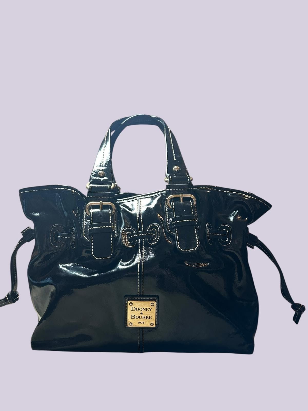 Dooney & Bourke Dooney & Bourke Chara Patent Leather Satchel Size ONE SIZE - 1 Thumbnail