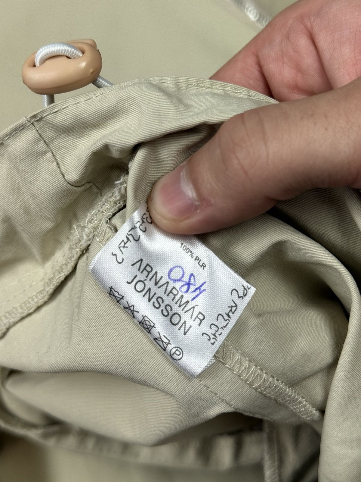 Arnar Mar Jonsson Arnar Mar Jansson Beige Zipped Anorak Jacket Size US XL / EU 56 / 4 - 19 Thumbnail