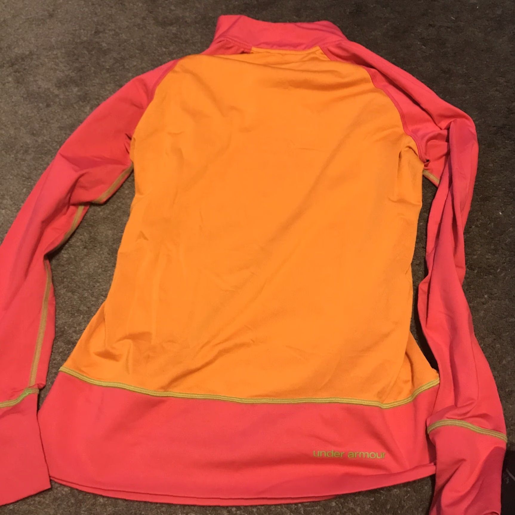 Under Armour Under Armour Compression Women's L 1/4 Zip Pullover Raglan Sleeve Sweatshirt Athletic Fitted Multicolor"} Size L / US 10 / IT 46 - 7 Thumbnail