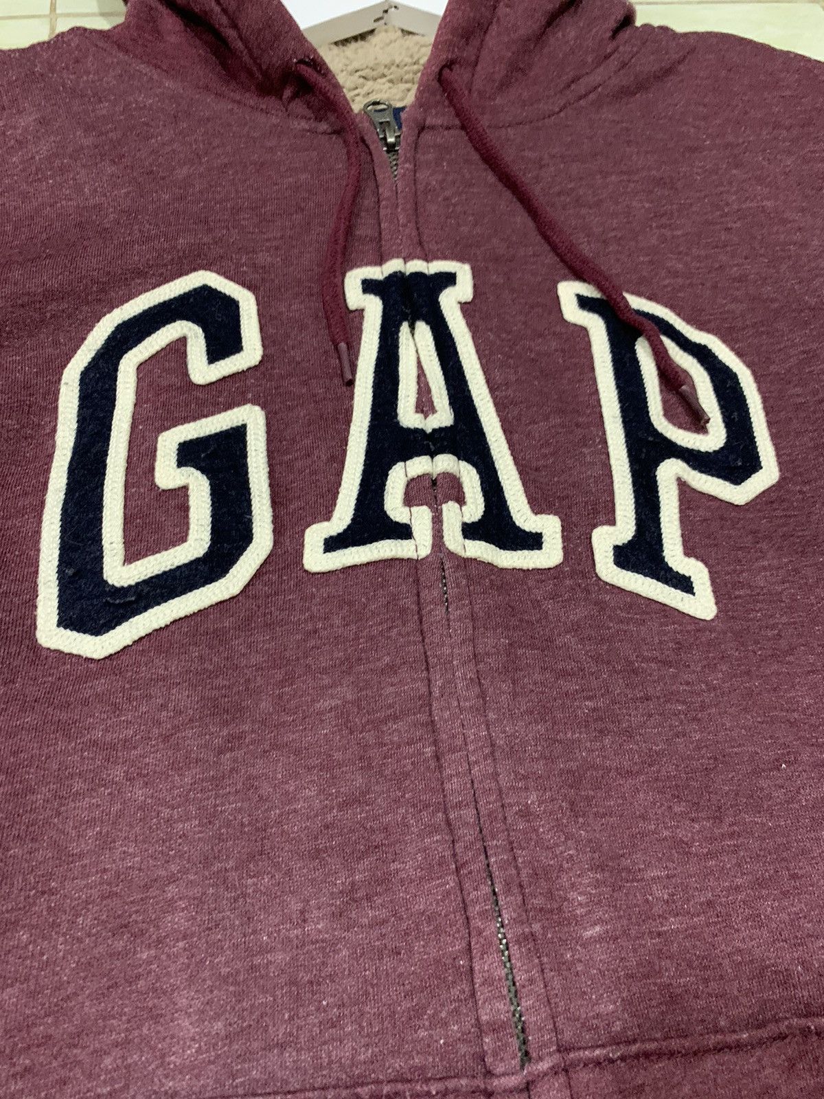 Gap × Vintage Vintage Gap Hoodie With Embroidery Spellout Full Zipper Size US L / EU 52-54 / 3 - 4 Thumbnail
