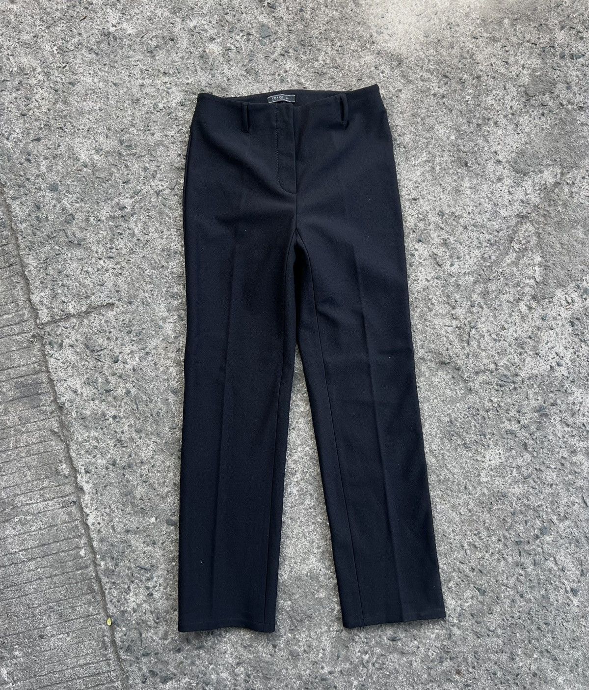 Prada Prada 1999 - Techno Stretch Minimalist - Trousers - Size 27" / US 4 / IT 40 - 1 Thumbnail