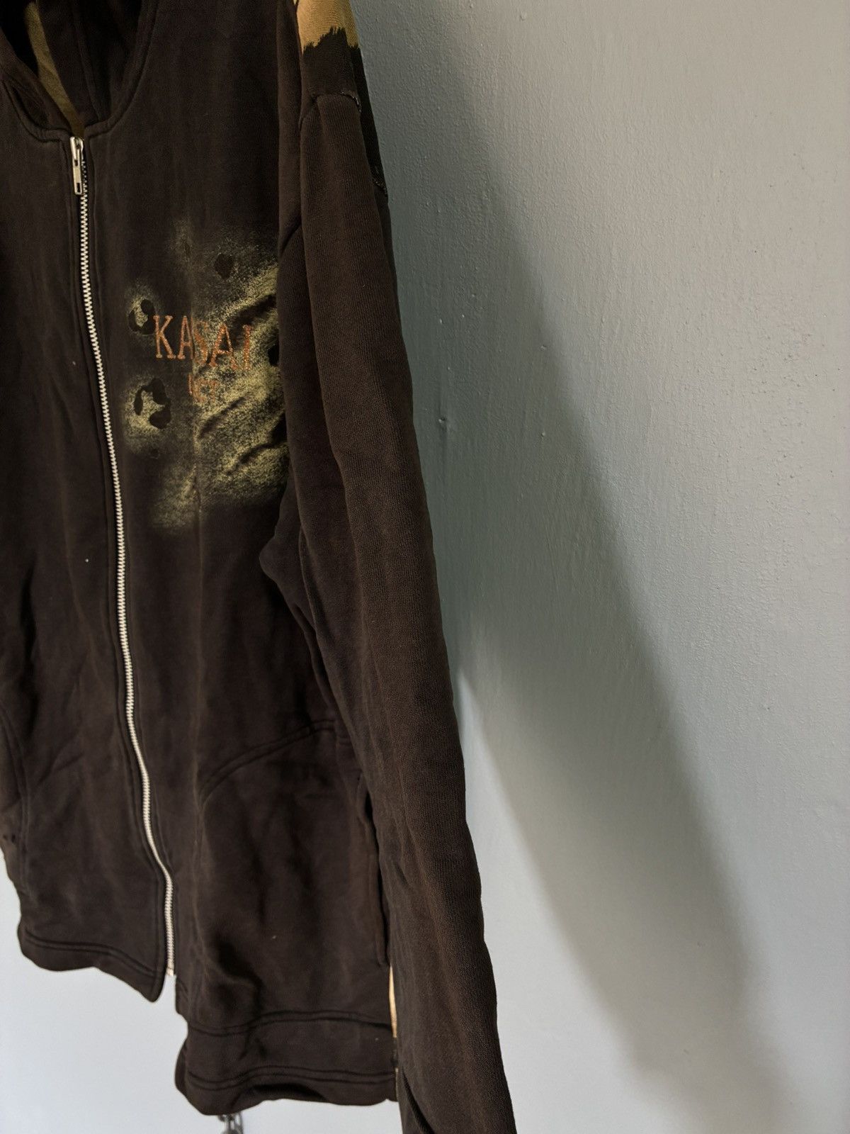 Kansai Yamamoto Vintage Kansai Impact zip up hoodie distress Size US L / EU 52-54 / 3 - 14 Thumbnail