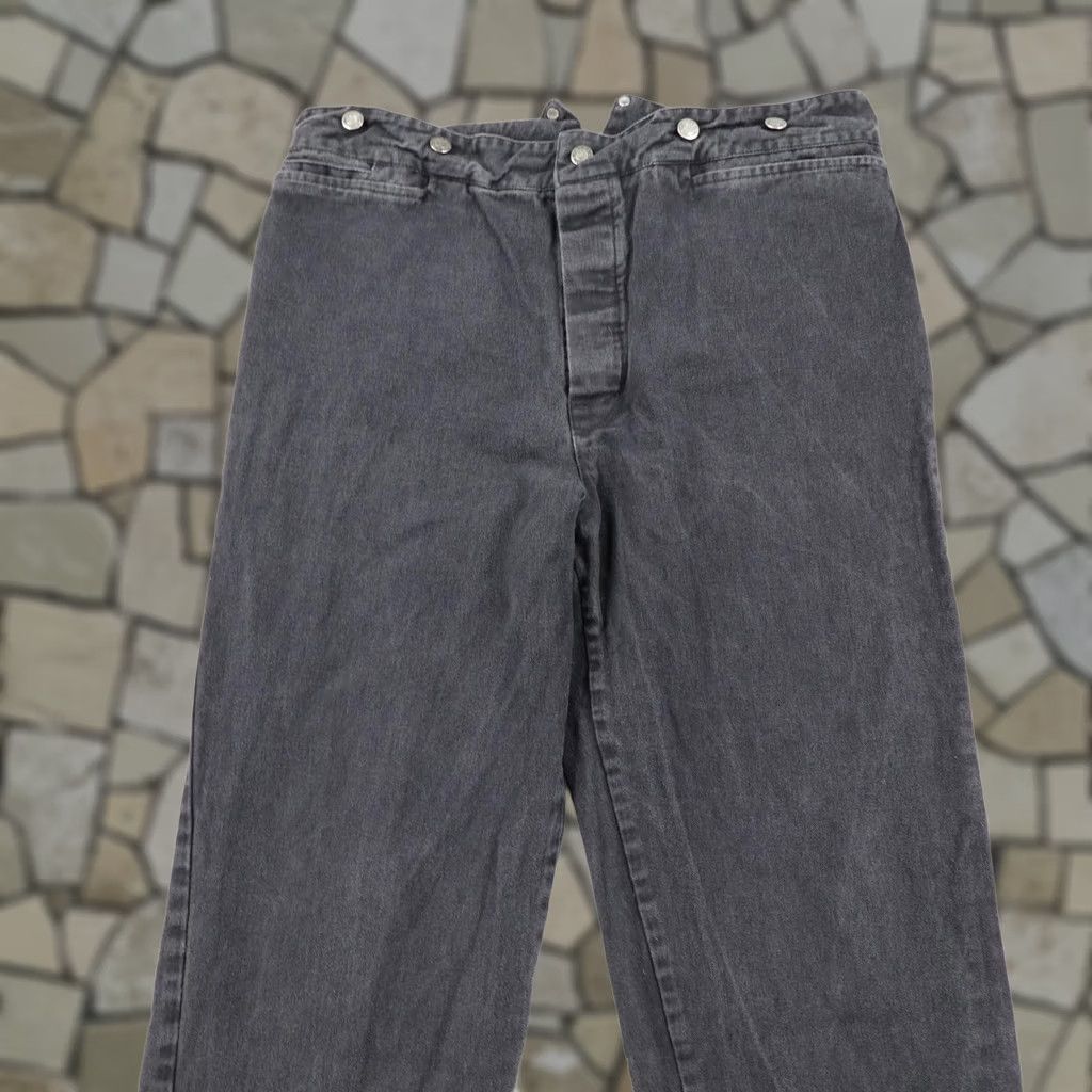 Vintage VINTAGE Wahmaker Pants Mens 40 Black Buckle Back Frontier Western Button Fly Size US 40 / EU 56 - 1 Thumbnail