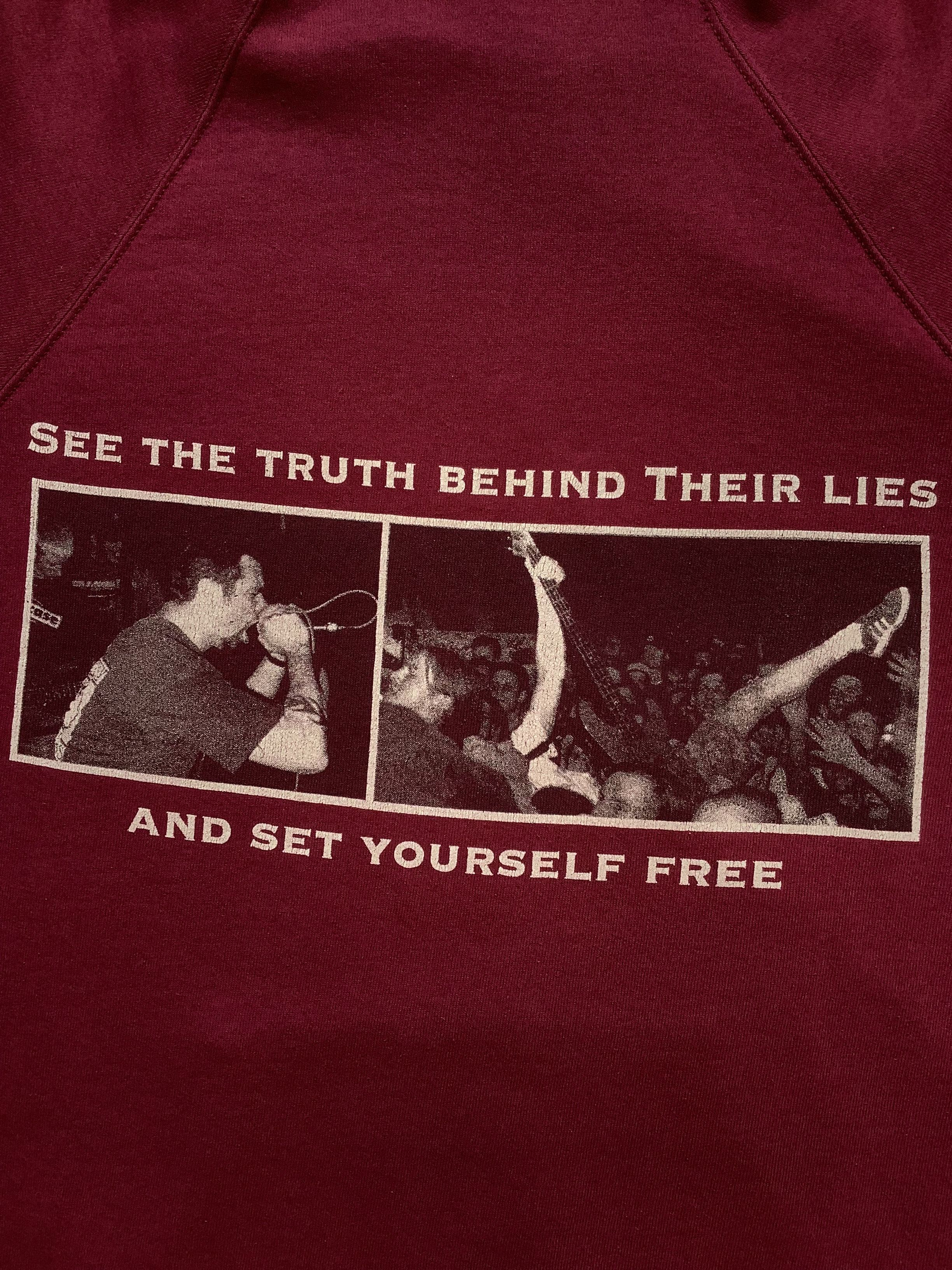 Band Tees Vintage 90's STRAIN Hardcore ''Here And Now'' hoodie Size US XL / EU 56 / 4 - 6 Thumbnail